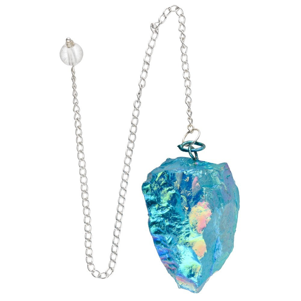 Pendul radiestezie cuart incolor | Aqua Aura Blue
