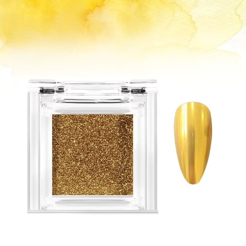 Pigment unghii mirror Marquise, PIGM01, Auriu - poza 1