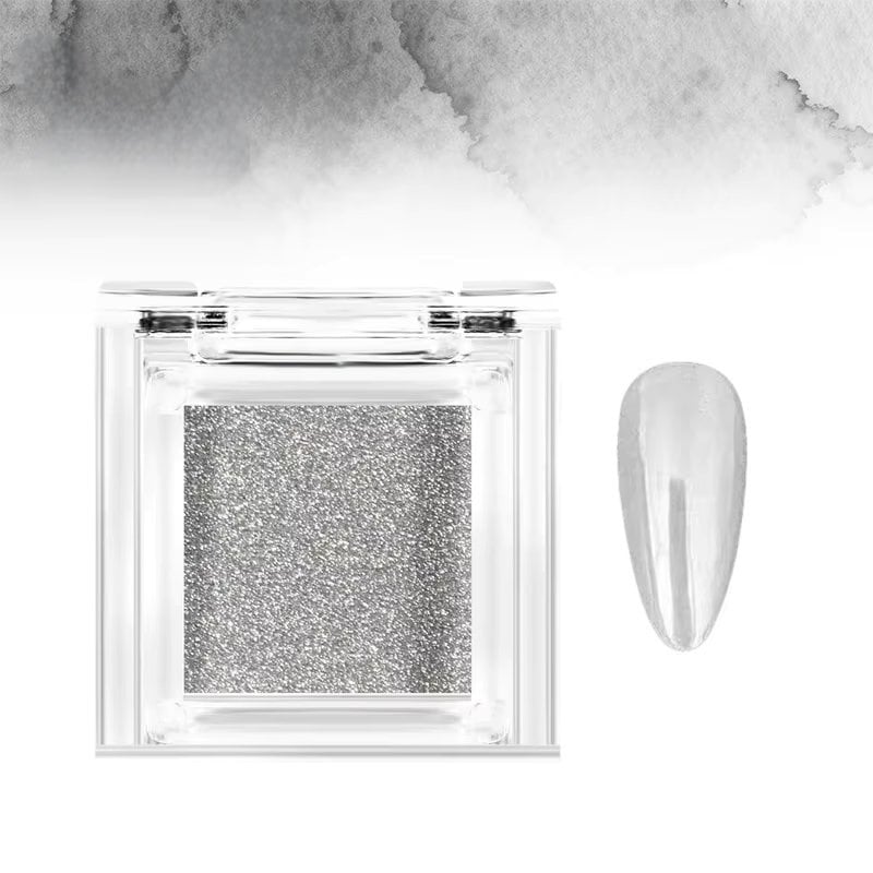 Pigment unghii mirror Marquise, PIGM02, Argintiu