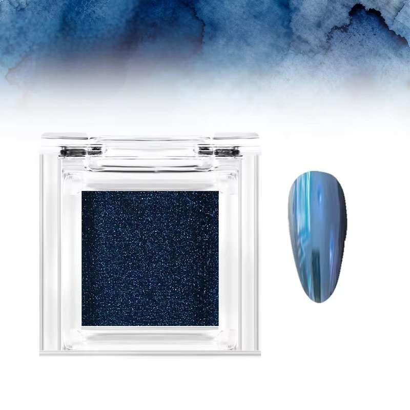 Pigment unghii mirror Marquise, PIGM11, Albastru - poza 1