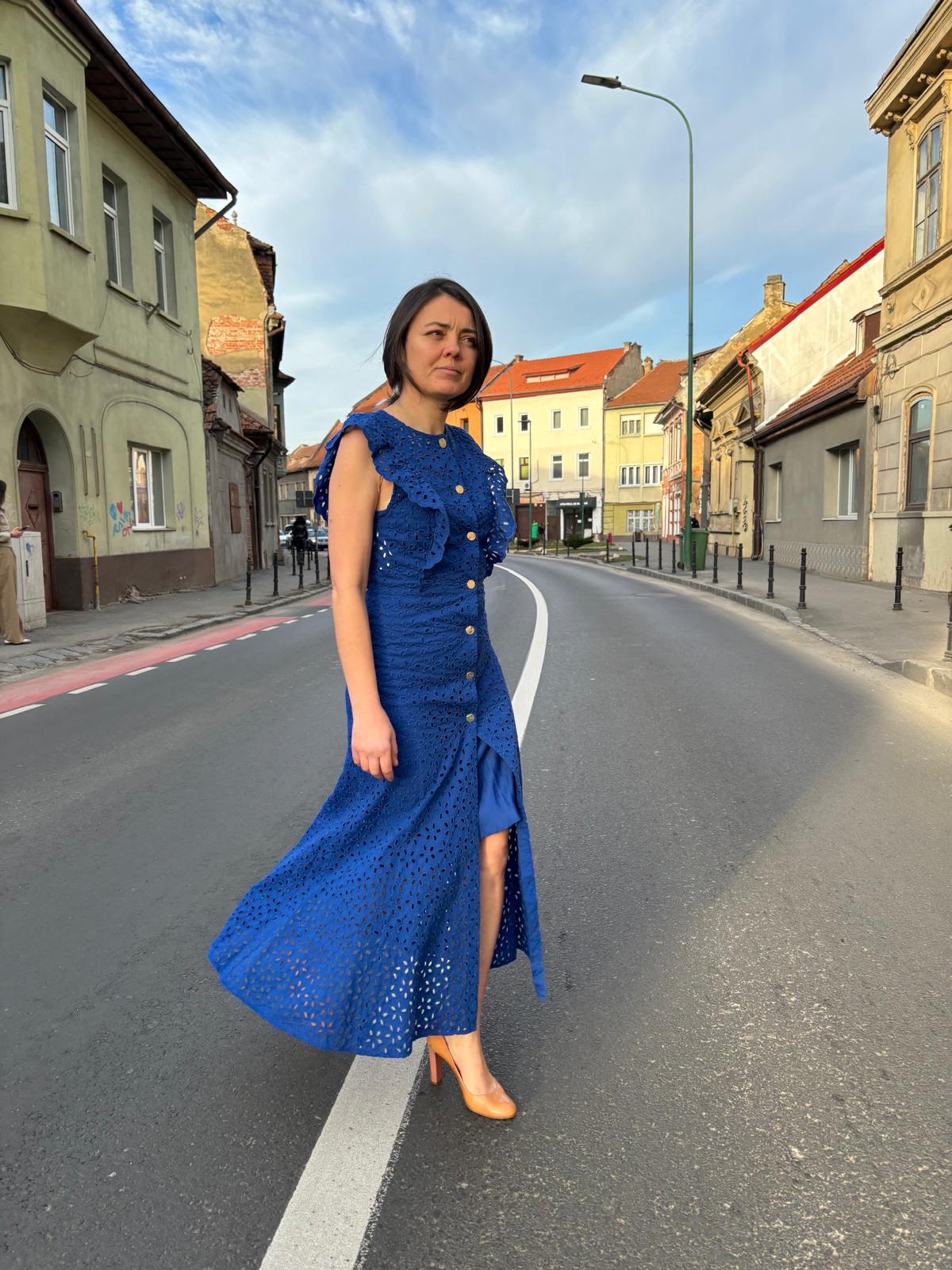 Pinko Rochie albastră - XS INTL