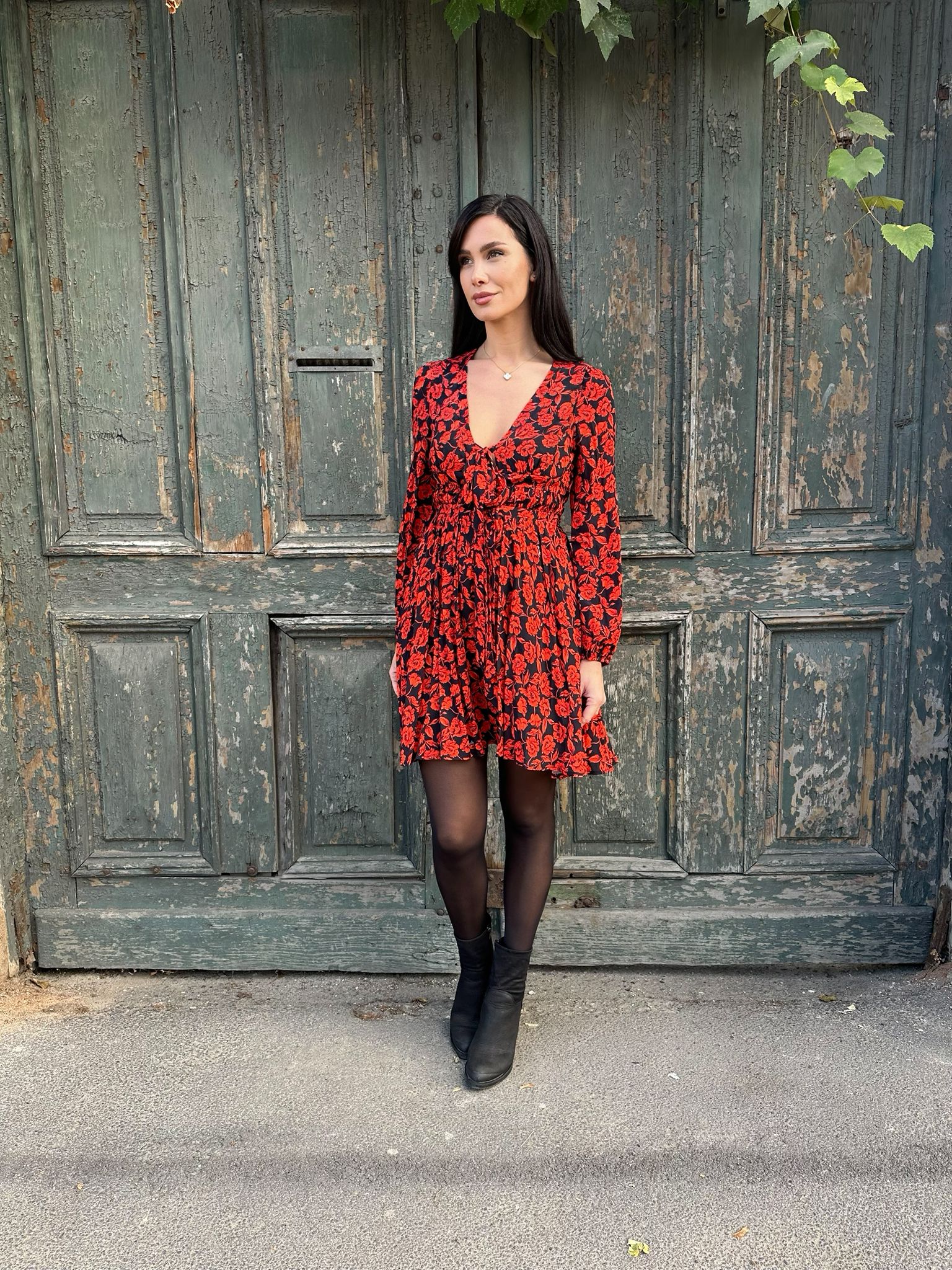 PINKO - Rochie cu Print Redish - 38 IT