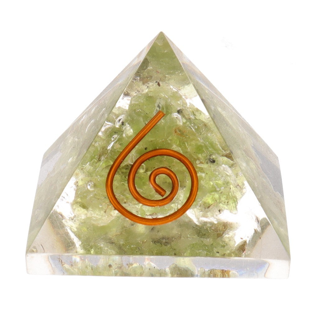 Piramida peridot in rasina S