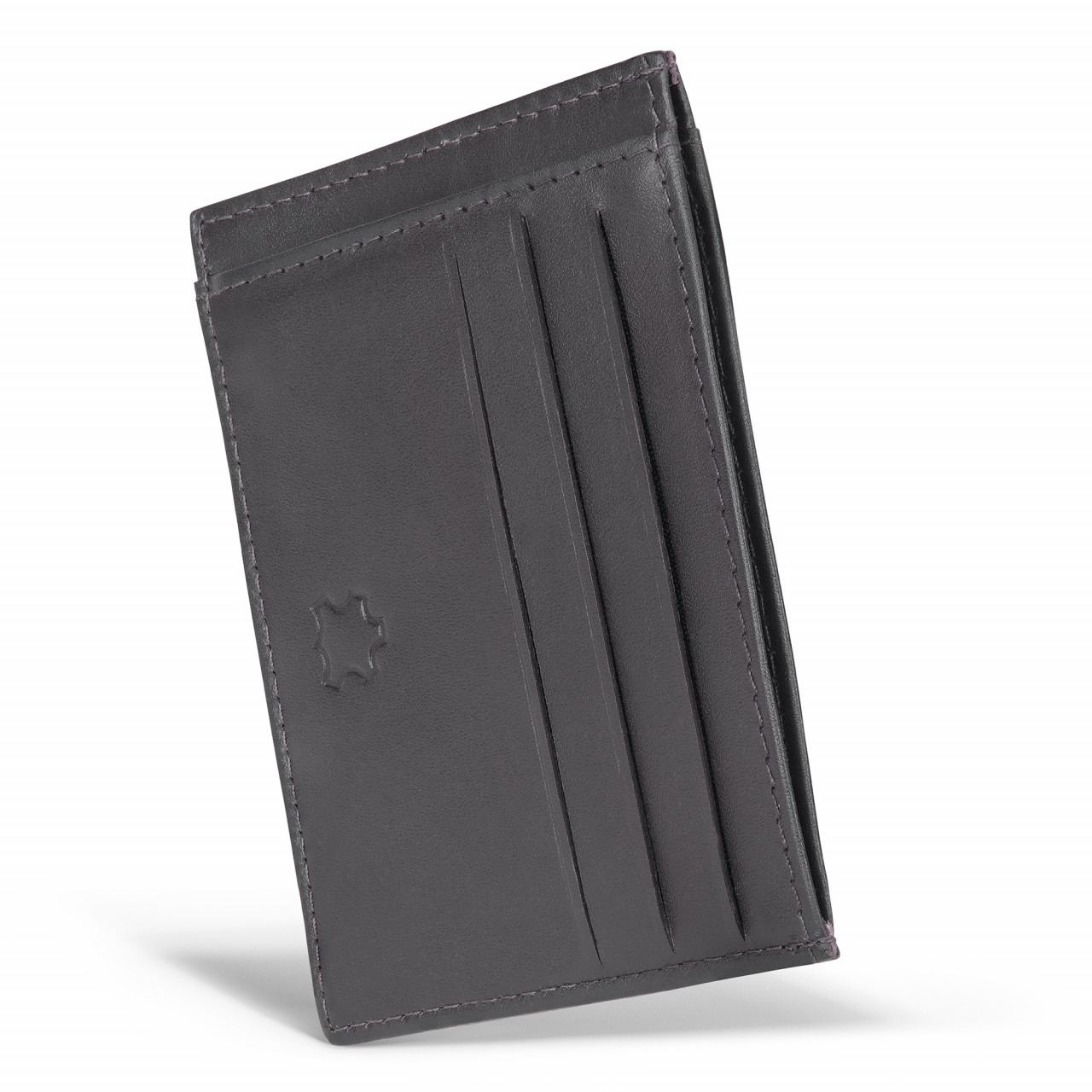 Port card unisex Delis, Achim PT1195, piele naturala, Negru - poza 2