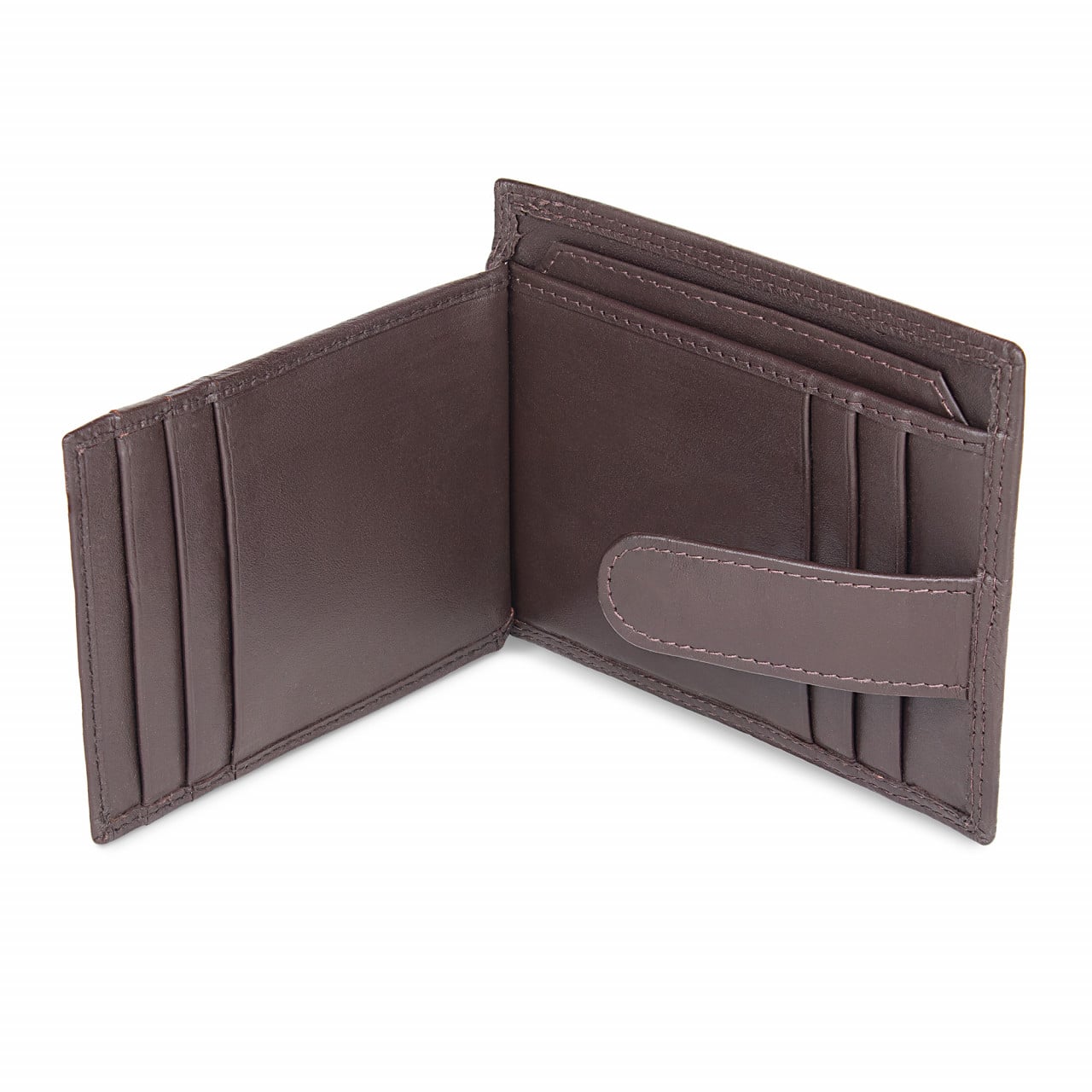 Port card unisex Delis, Cezar PT1192, piele naturala, Maro - poza 2