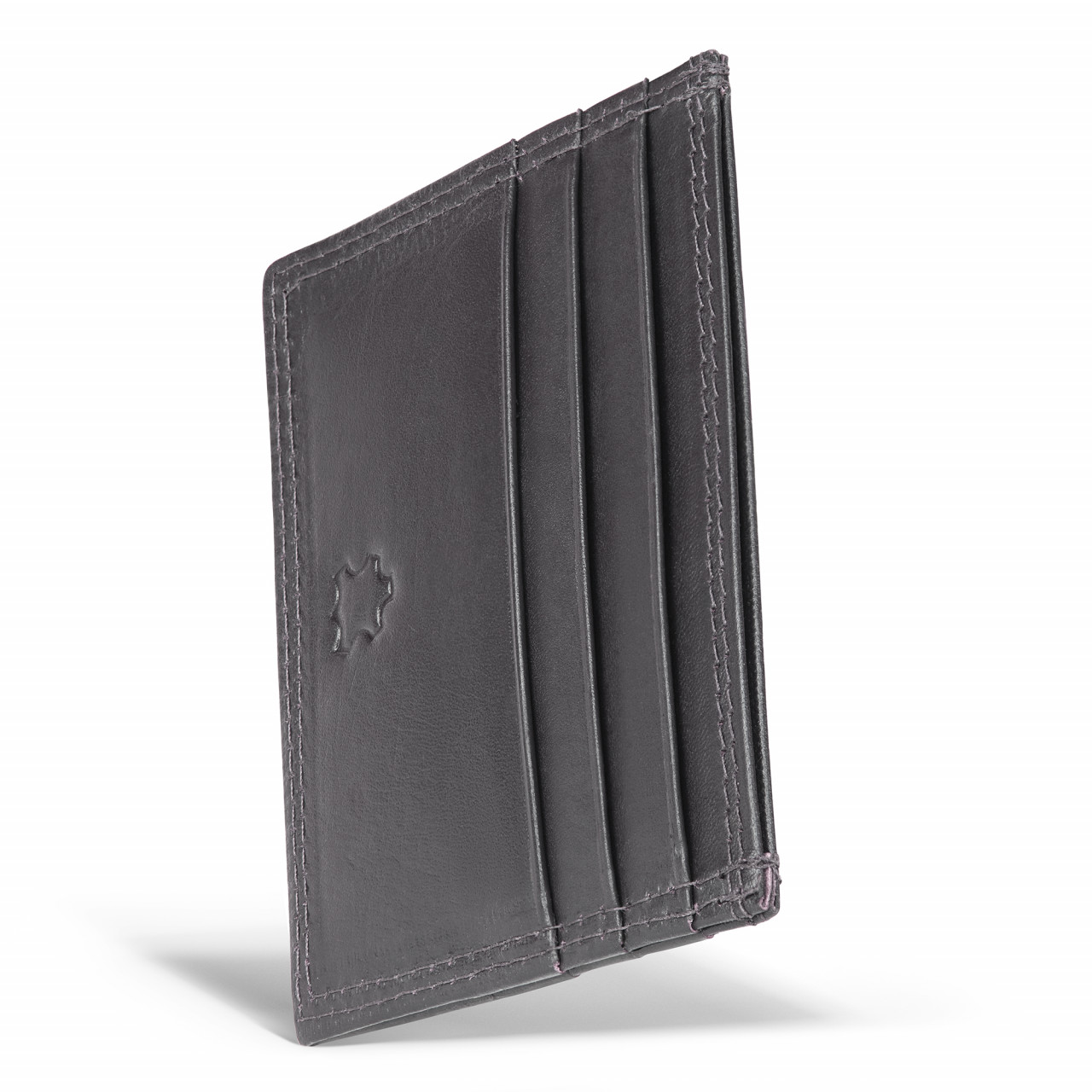 Port card unisex Delis, Milan PT1197, piele naturala, Negru - poza 2