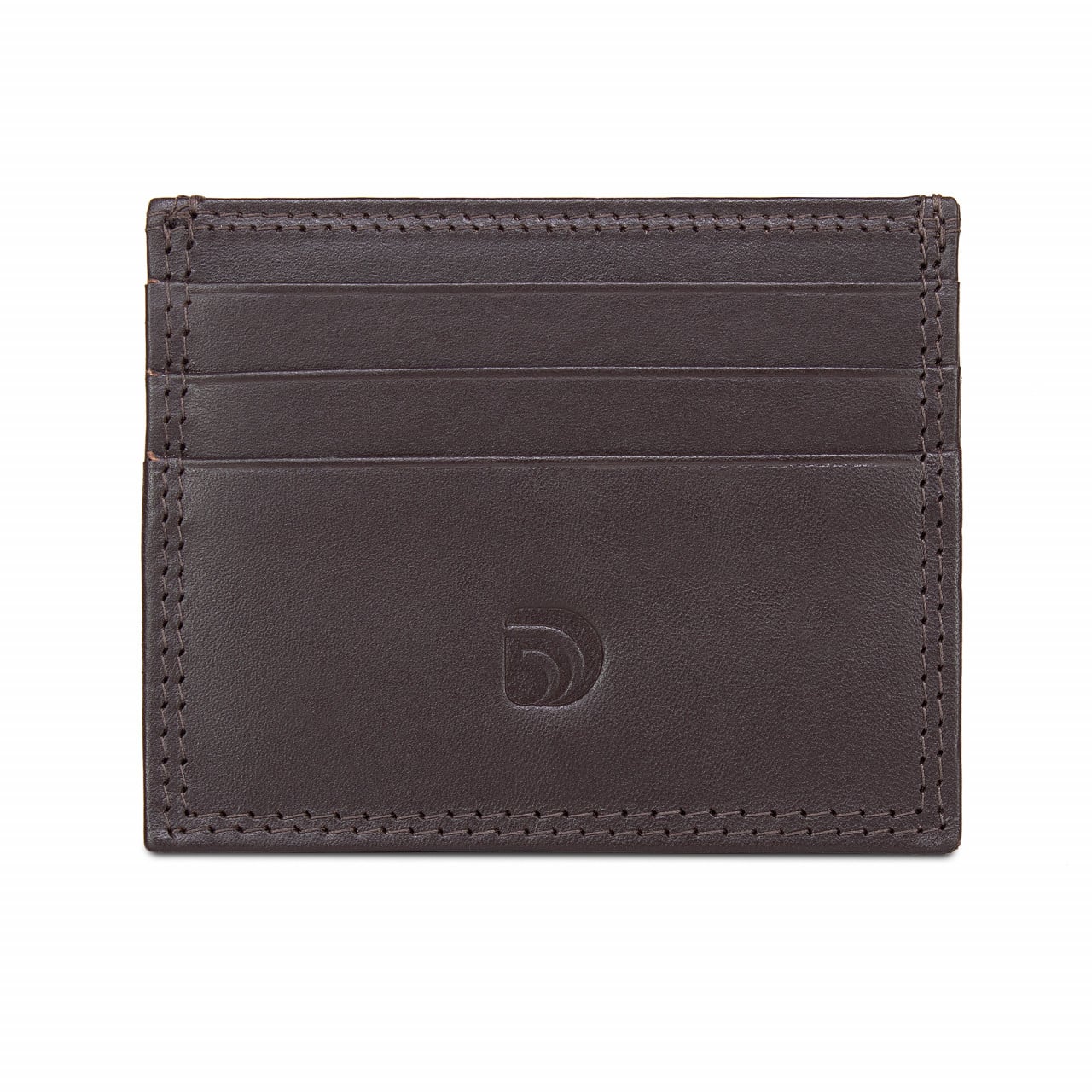 Port card unisex Delis, Milan PT1198, piele naturala, Maro - poza 1