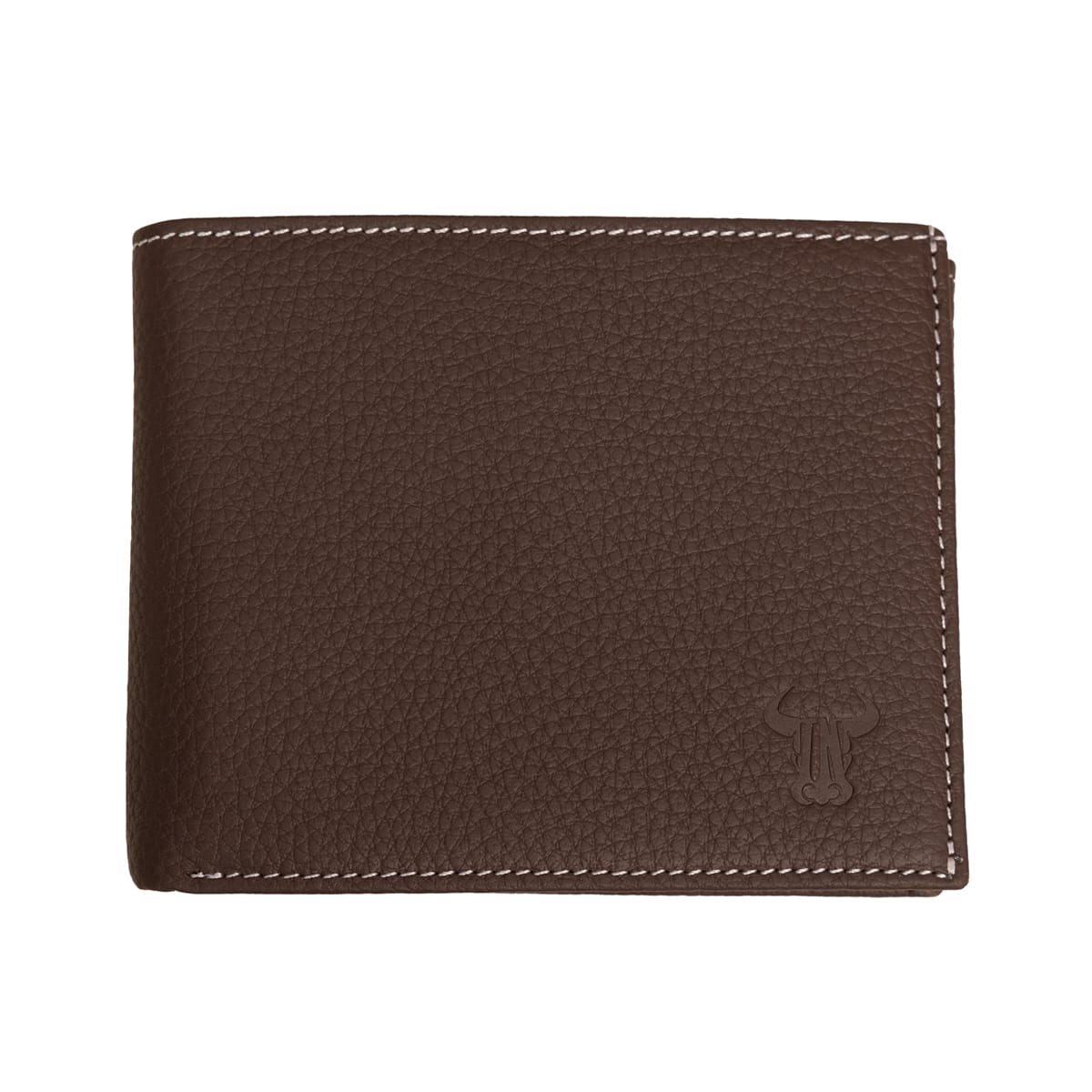 Portofel barbati din piele naturala maro Eyelet