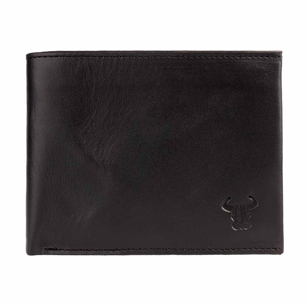 Portofel barbati din piele naturala negru Modern Wallet