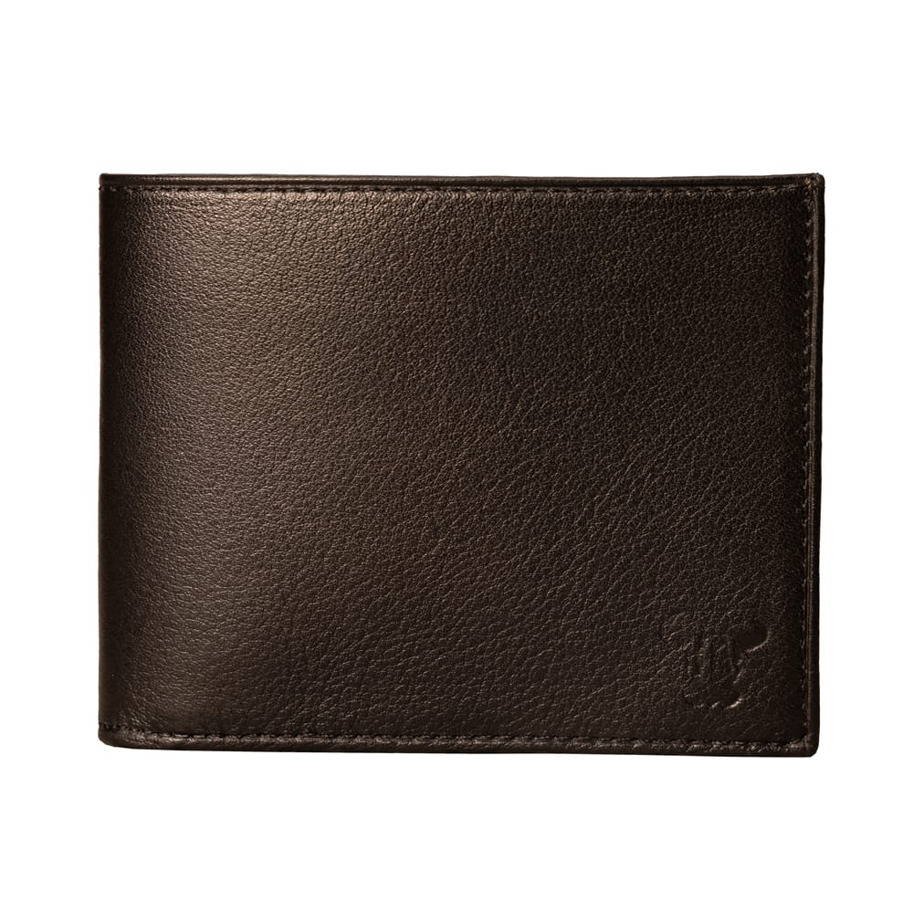 Portofel barbati din piele naturala negru No Line Wallet