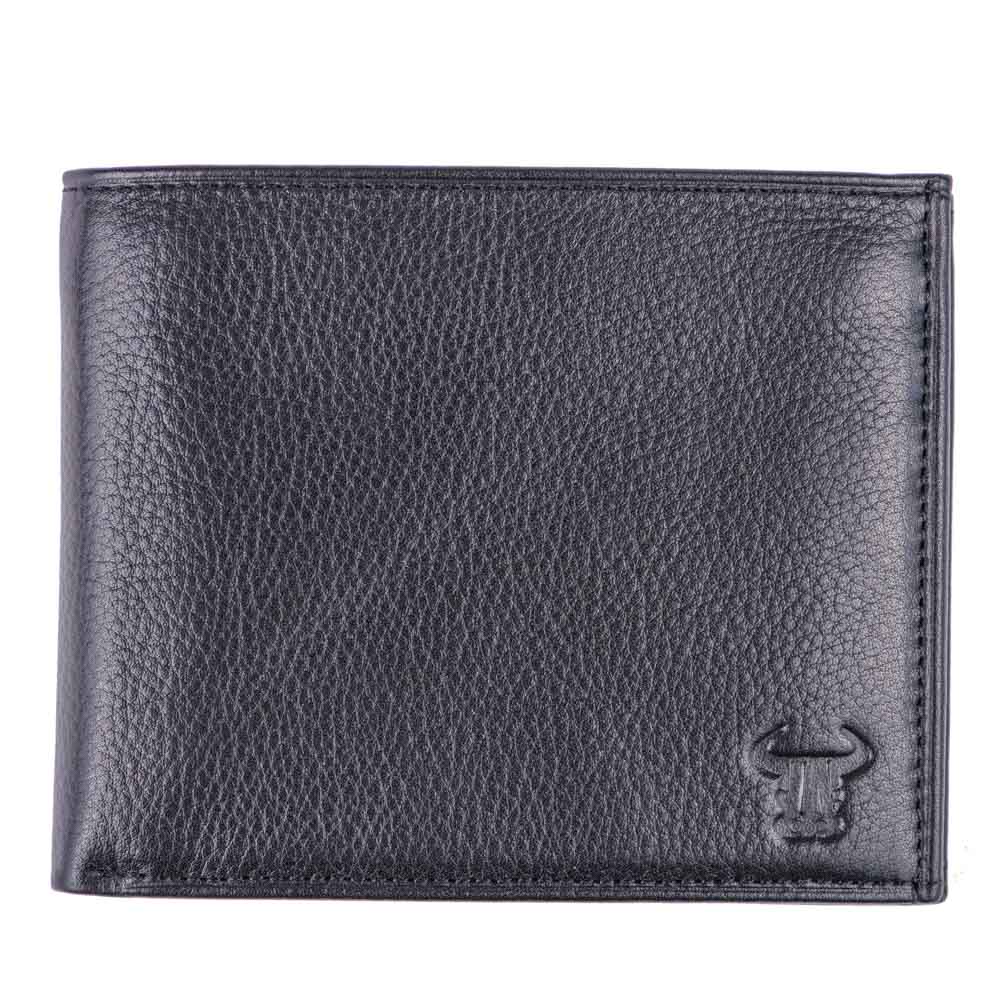 Portofel barbati din piele naturala negru Red Pocket