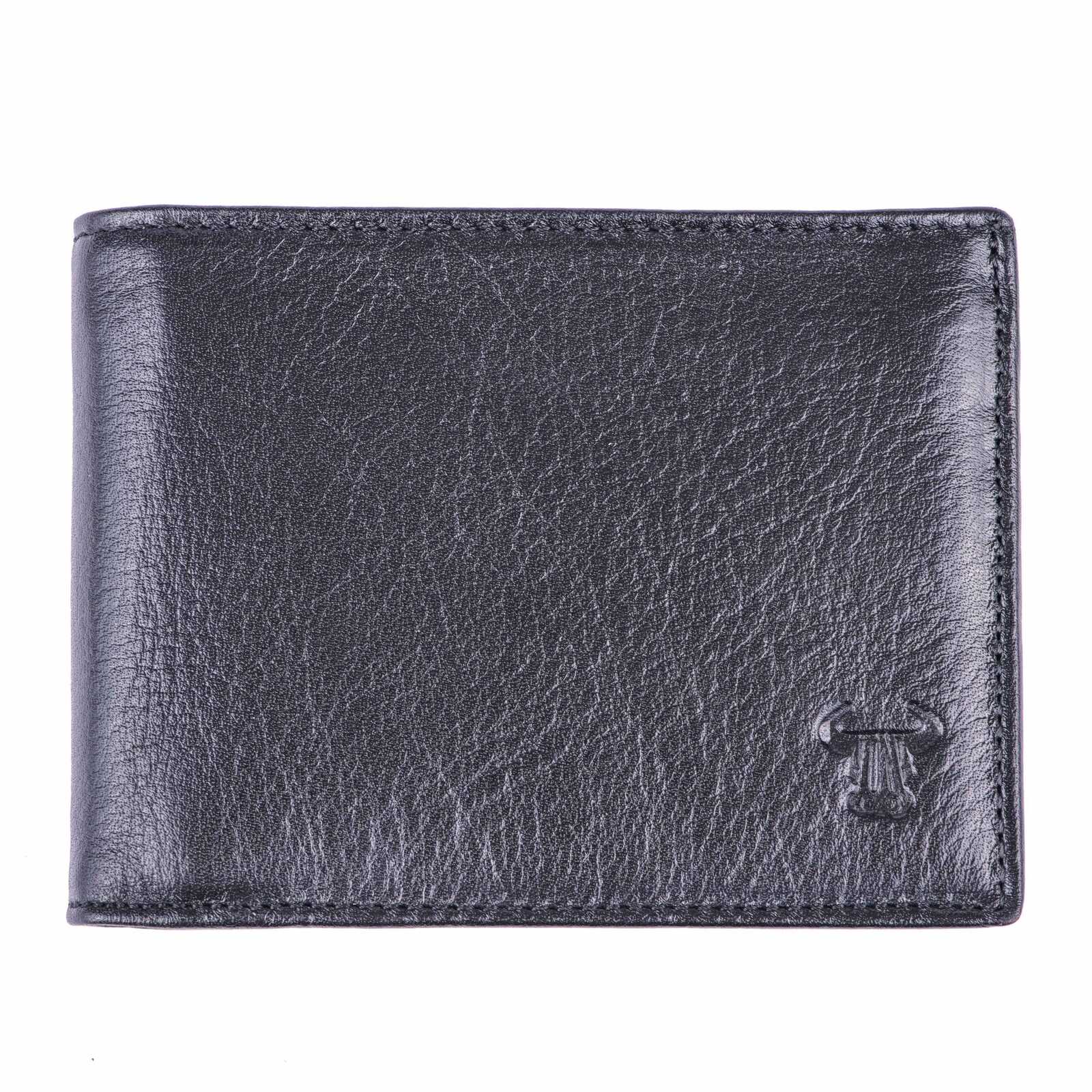 Portofel barbati din piele naturala negru Titan Flip