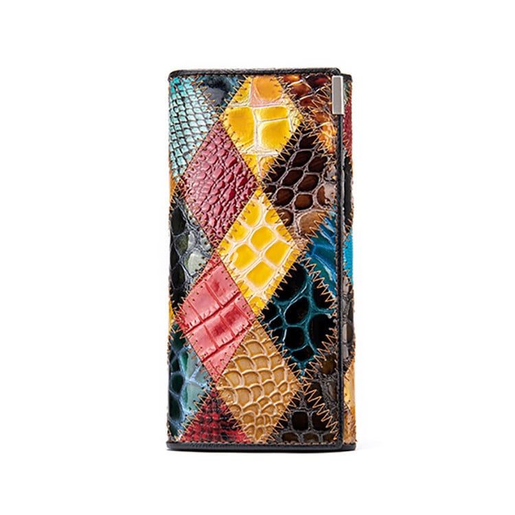 Portofel dama Candence PT1154, piele naturala, model multicolor - poza 1