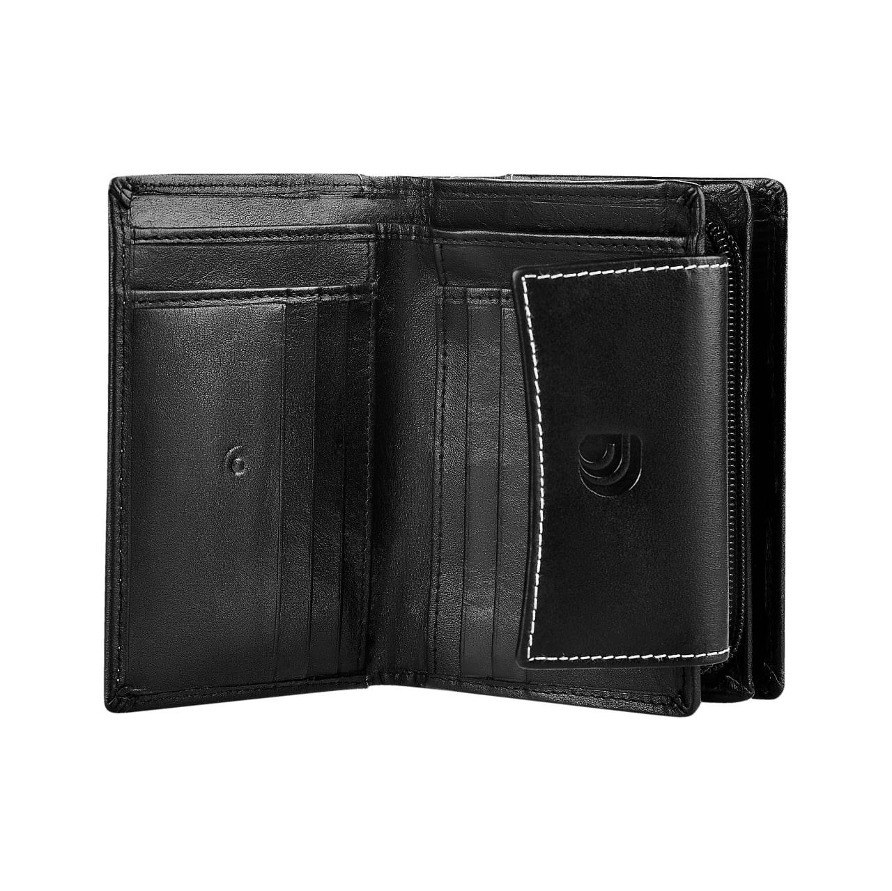 Portofel dama Delis, Aerith PT1426, piele naturala, Negru - poza 4