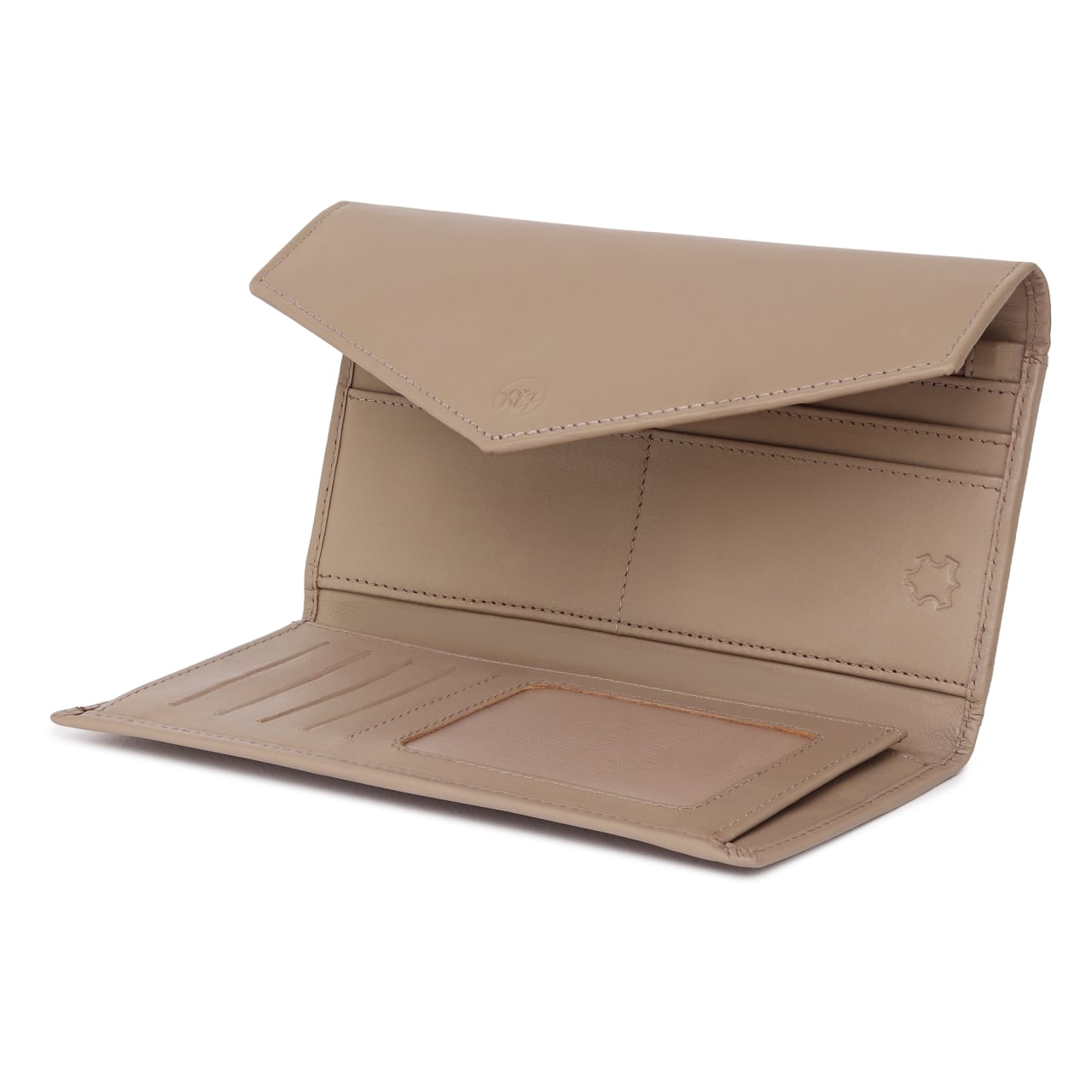 Portofel dama Marquise, Zendaya PT1452, piele naturala, Crem - poza 2