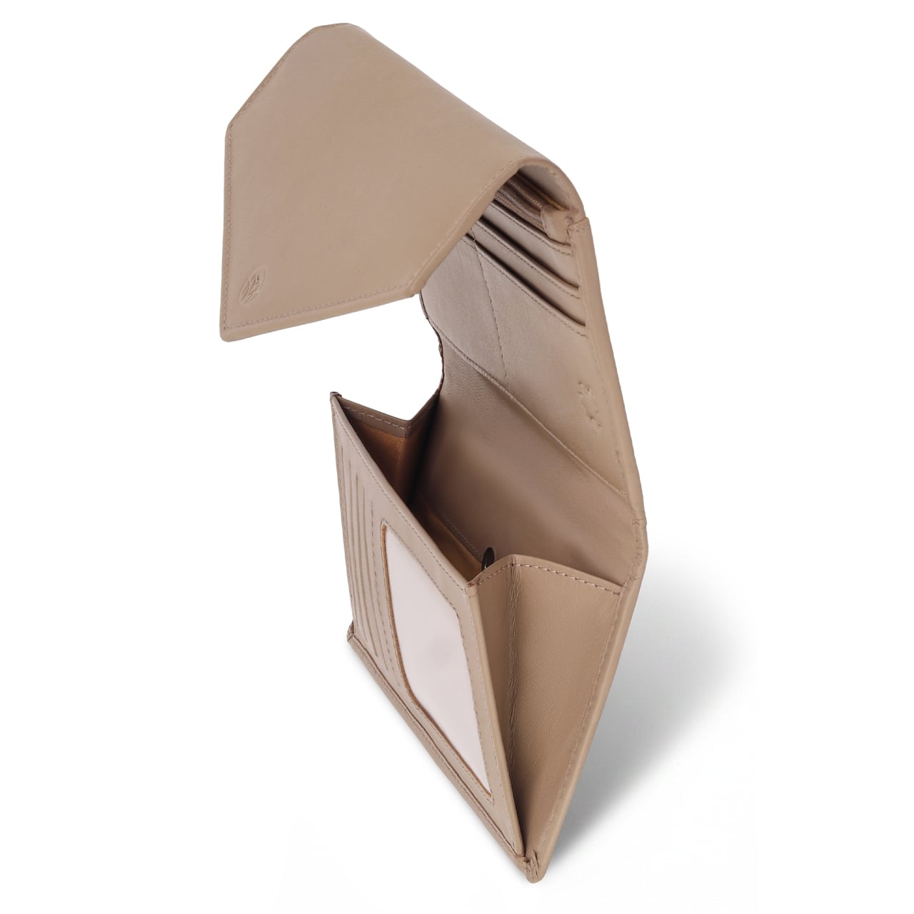 Portofel dama Marquise, Zendaya PT1452, piele naturala, Crem - poza 3
