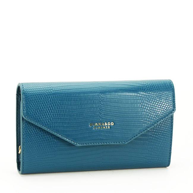 Portofel de dama, DianaCO, DFX3496-13 05 Albastru teal