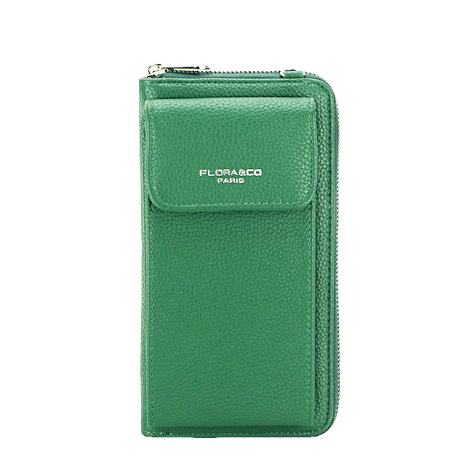 Portofel si port telefon verde deschis Lisa 07