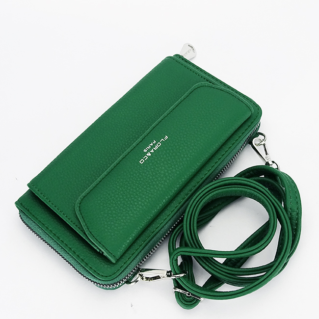 Portofel si port telefon verde H6017 07
