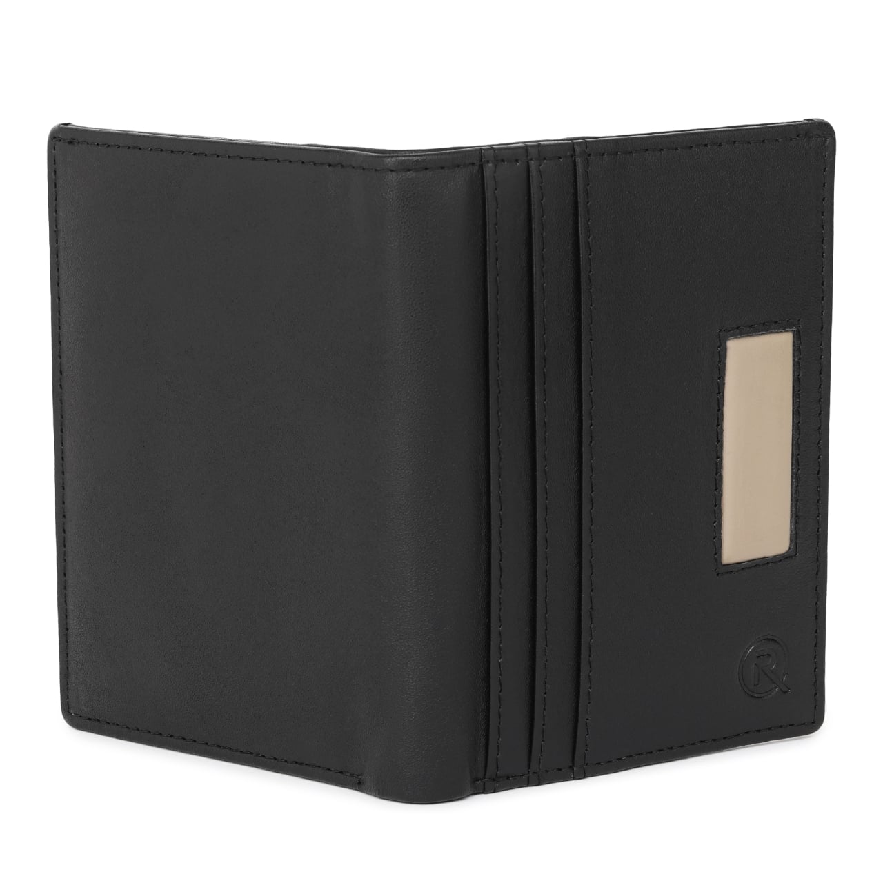 Portofel unisex Ronno, Anghel PT1443, piele naturala, Negru - poza 2