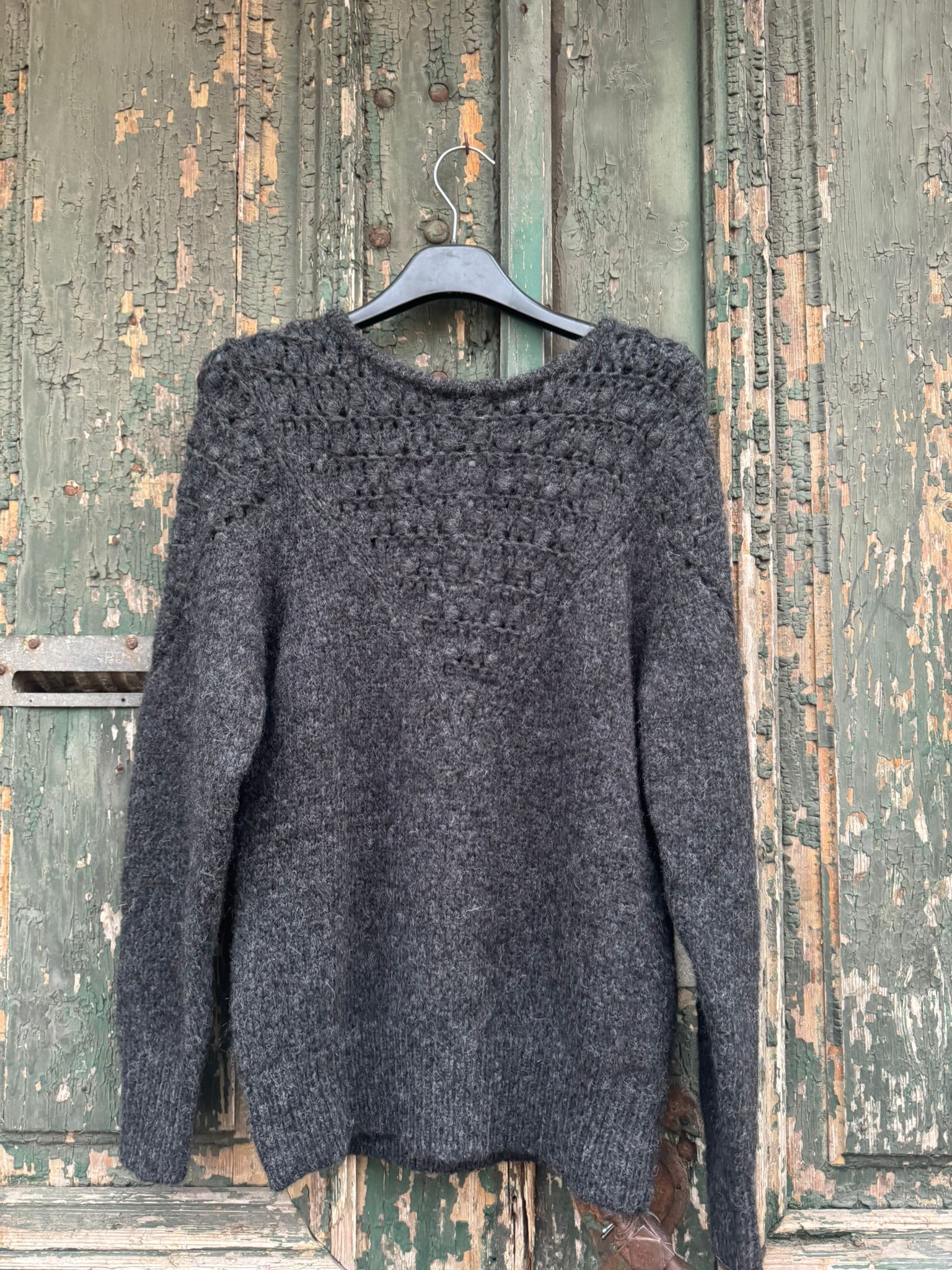 Pulover Alpaca Alina - Gri închis - 38-40 EU