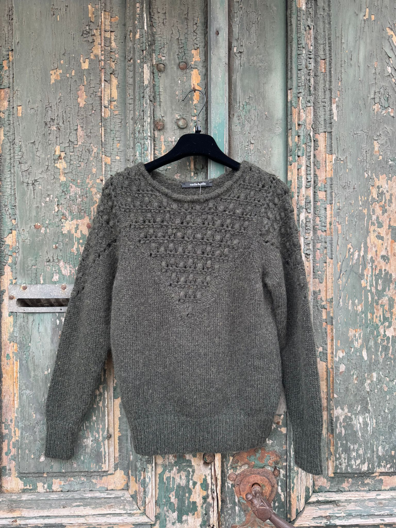 Pulover Alpaca Alina - Kaki - 38-40 EU