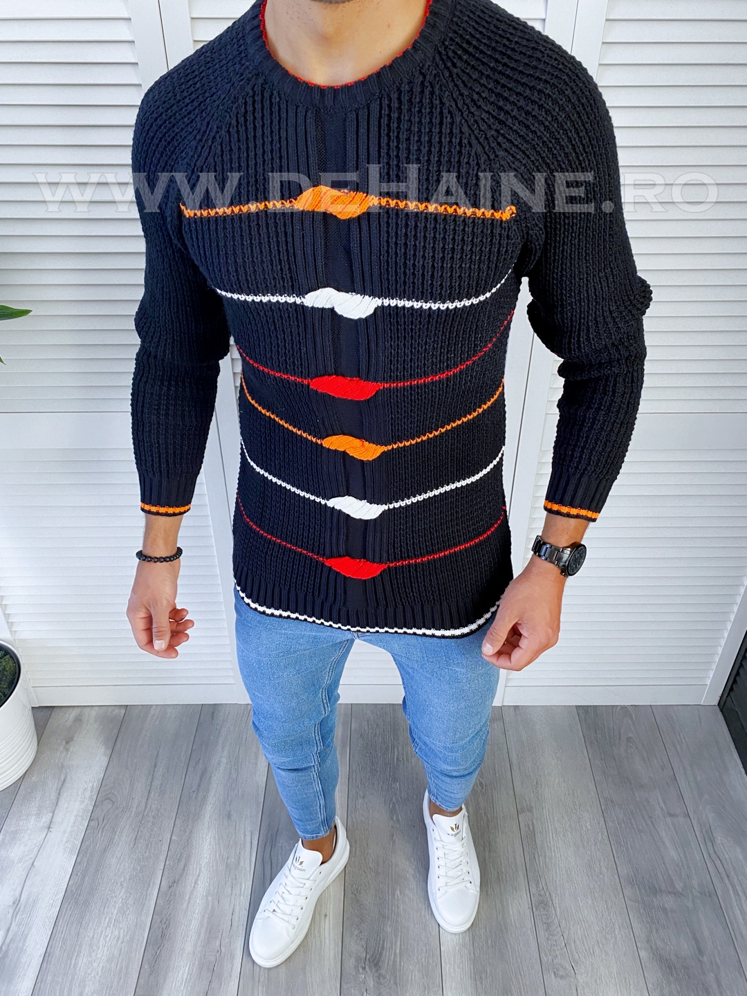 Pulover barbati gros bluemarin slim fit T3587 U2-2 107-4 - E ~