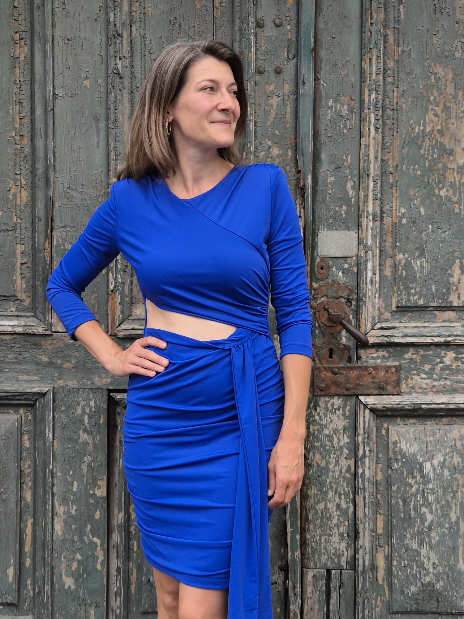 Rinascimento rochie electric blue - 42 IT