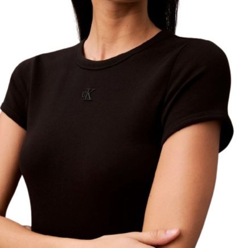 Rochie Calvin Klein SS CTN CNTR 1X1 RB S - poza 3