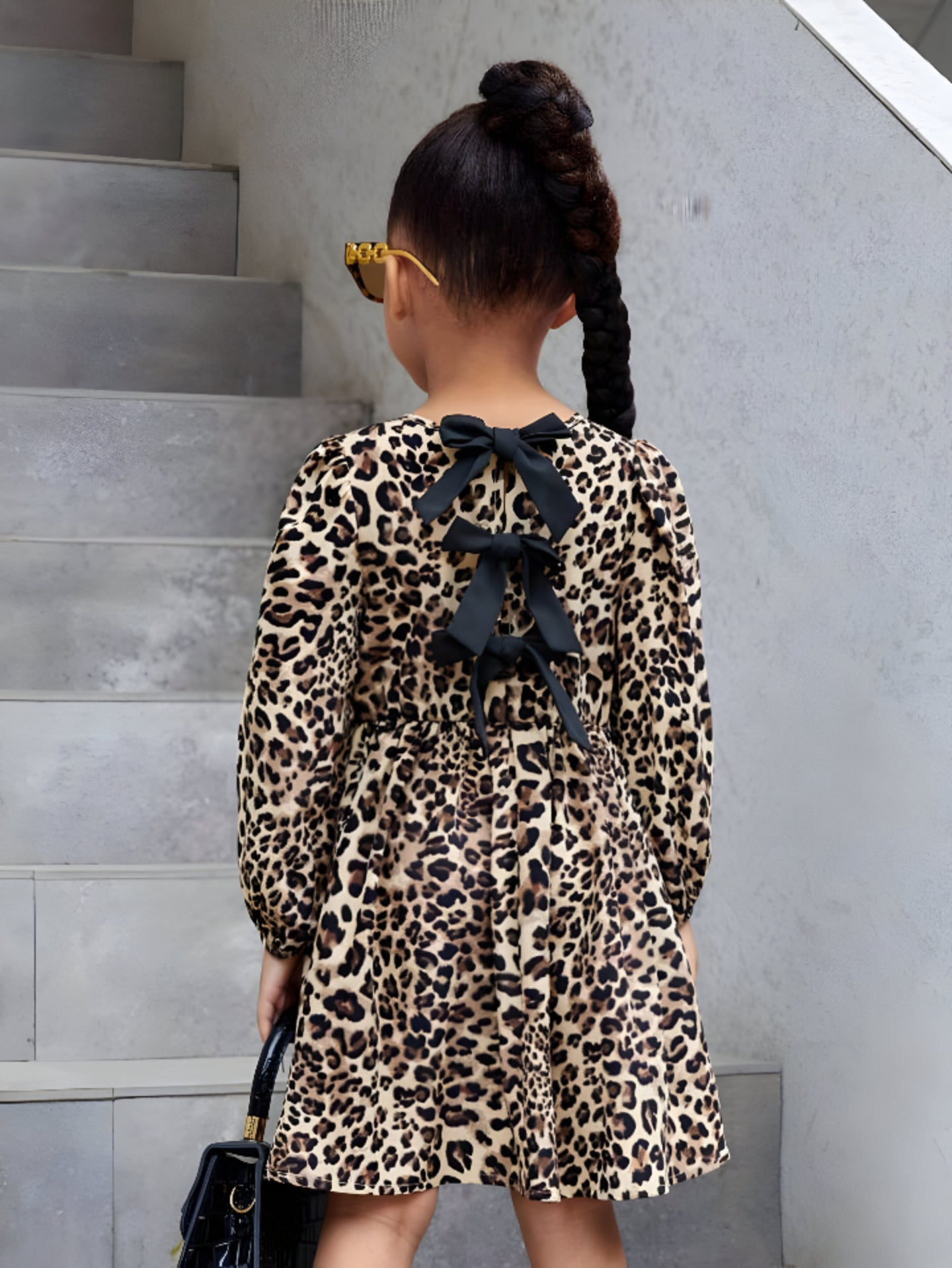 Rochie casual animal print pentru fete - Anita