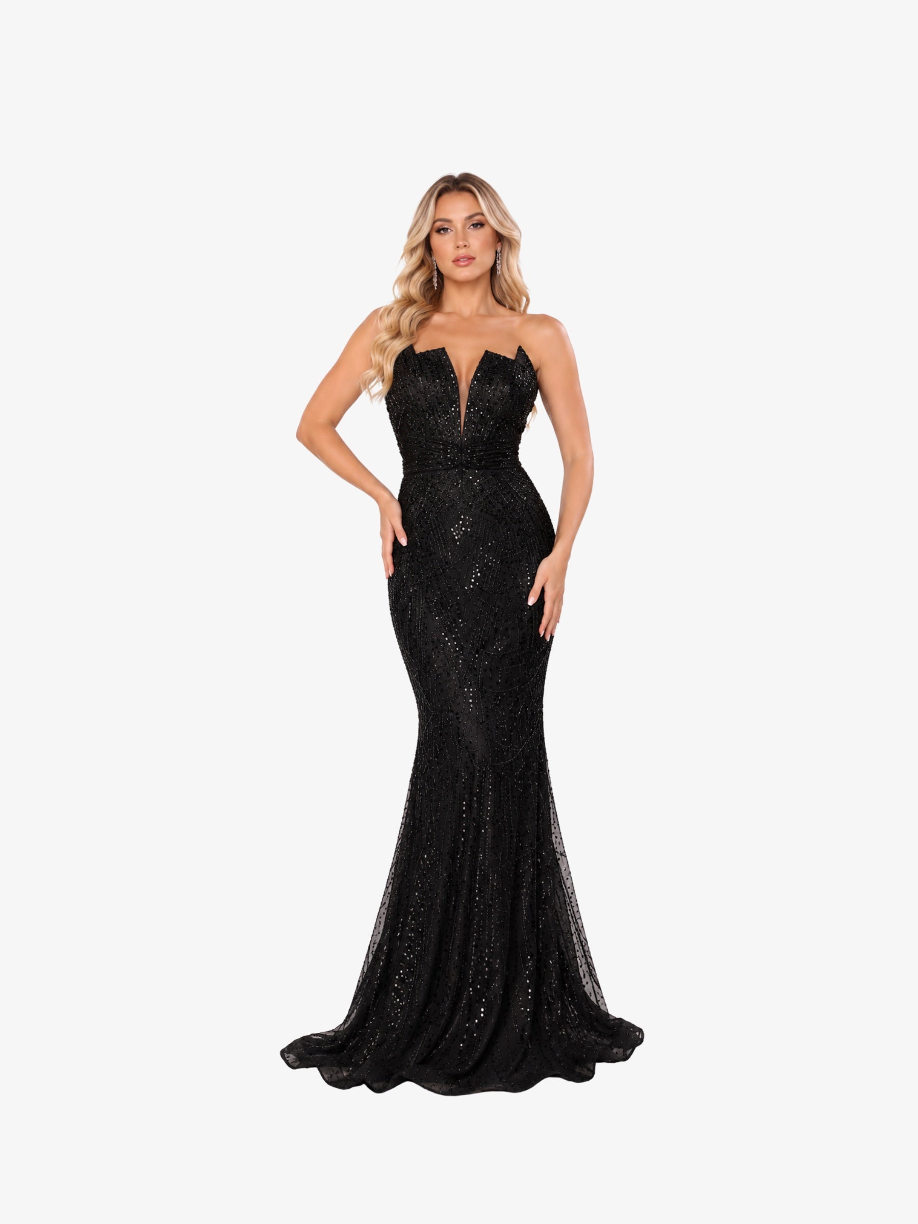 Rochie Eleganta “Camila”, Negru - 3XL
