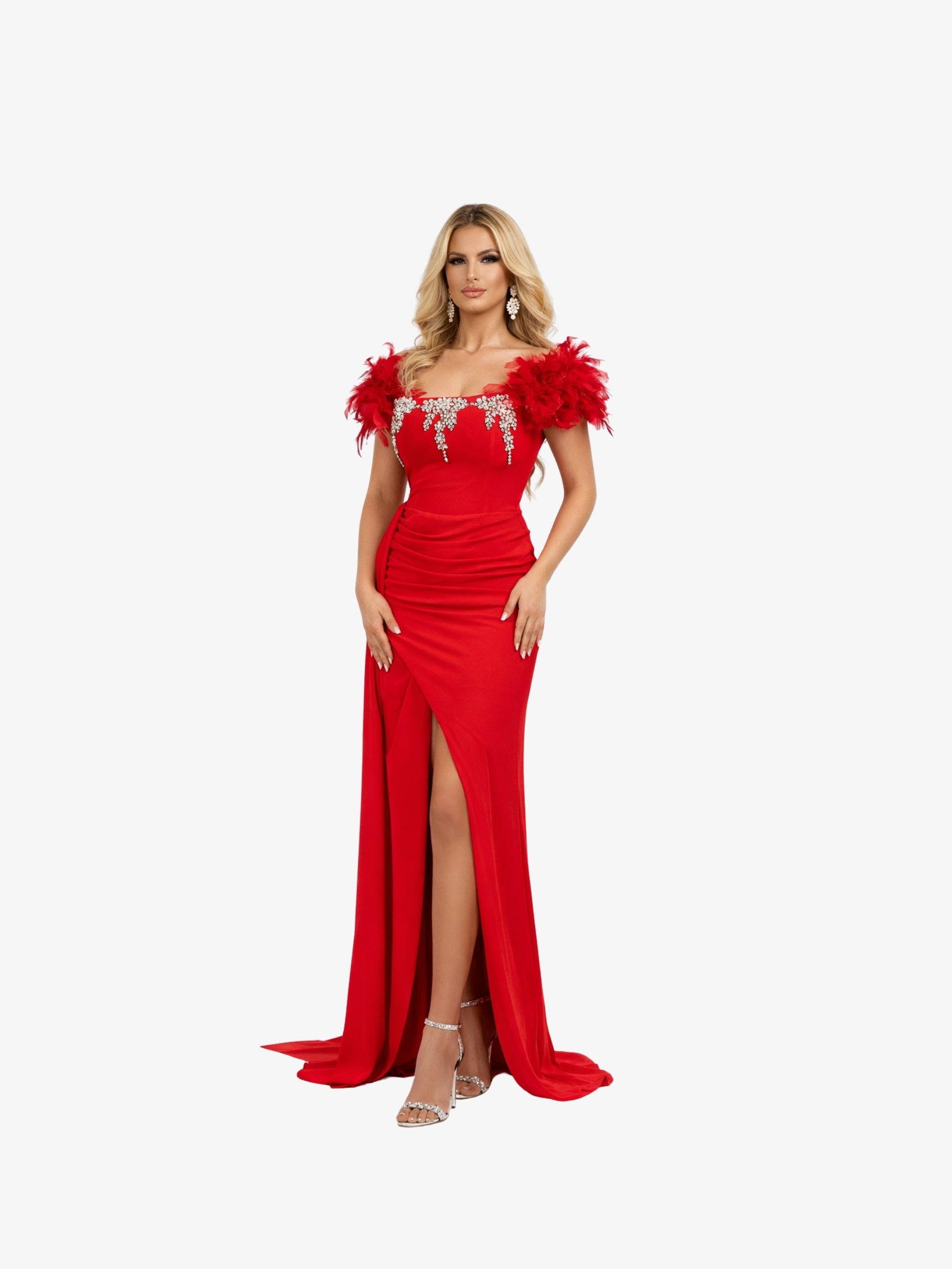 Rochie Eleganta "Marimar" , Rosu - XL