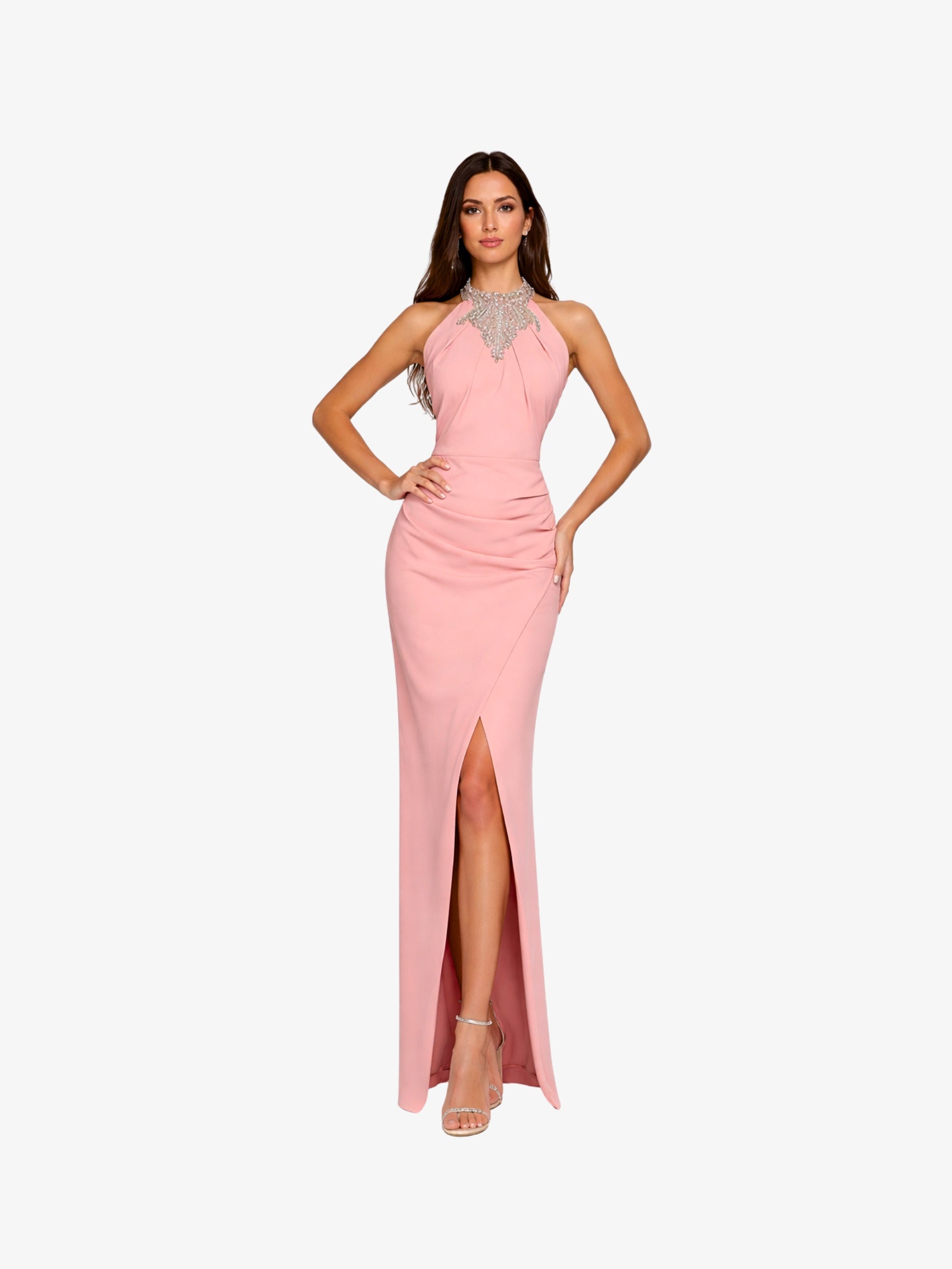 Rochie Lunga "Arina", Roz - XXL