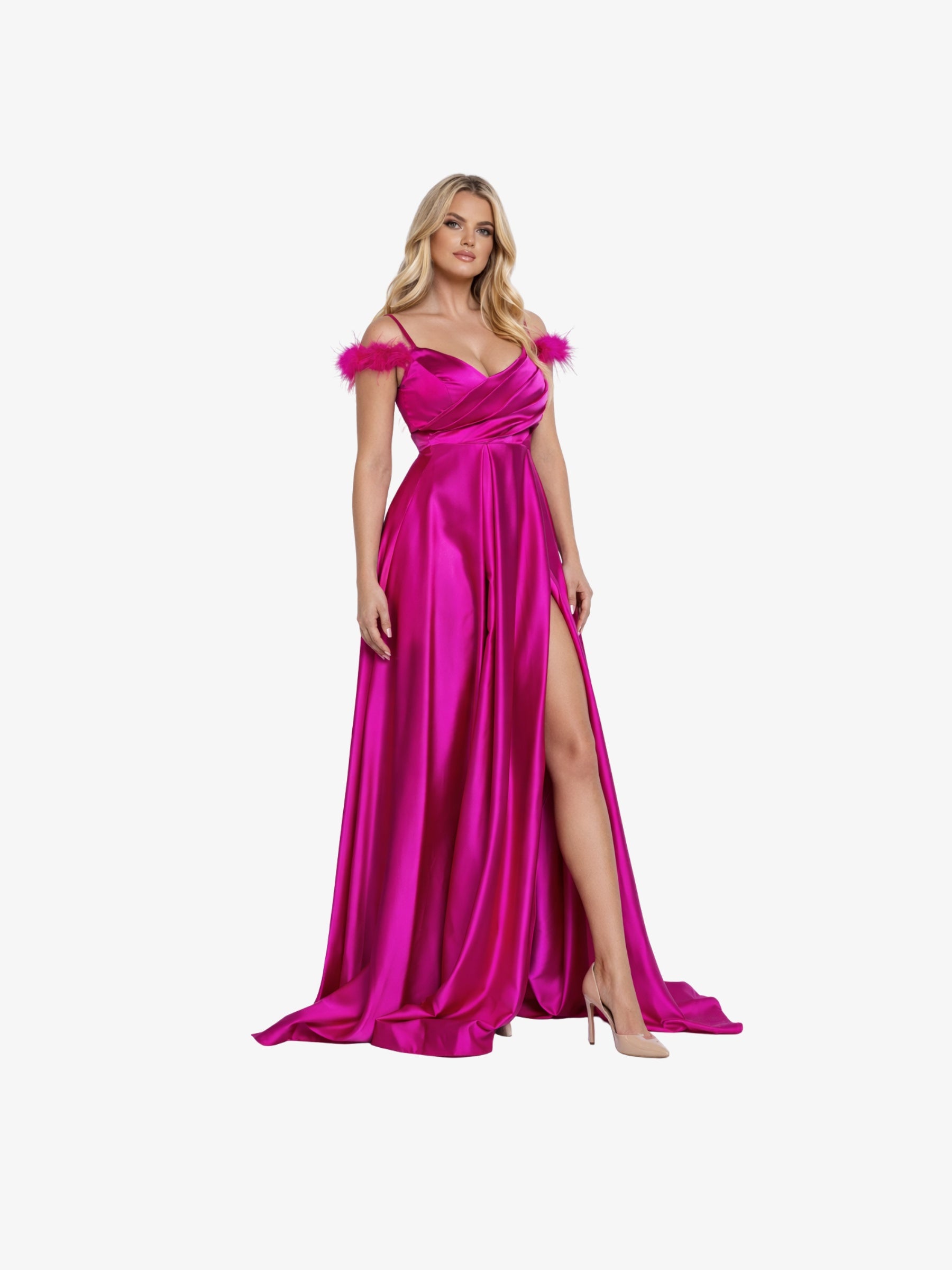 Rochie Lunga "Aya", Fucsia - fucsia / XL