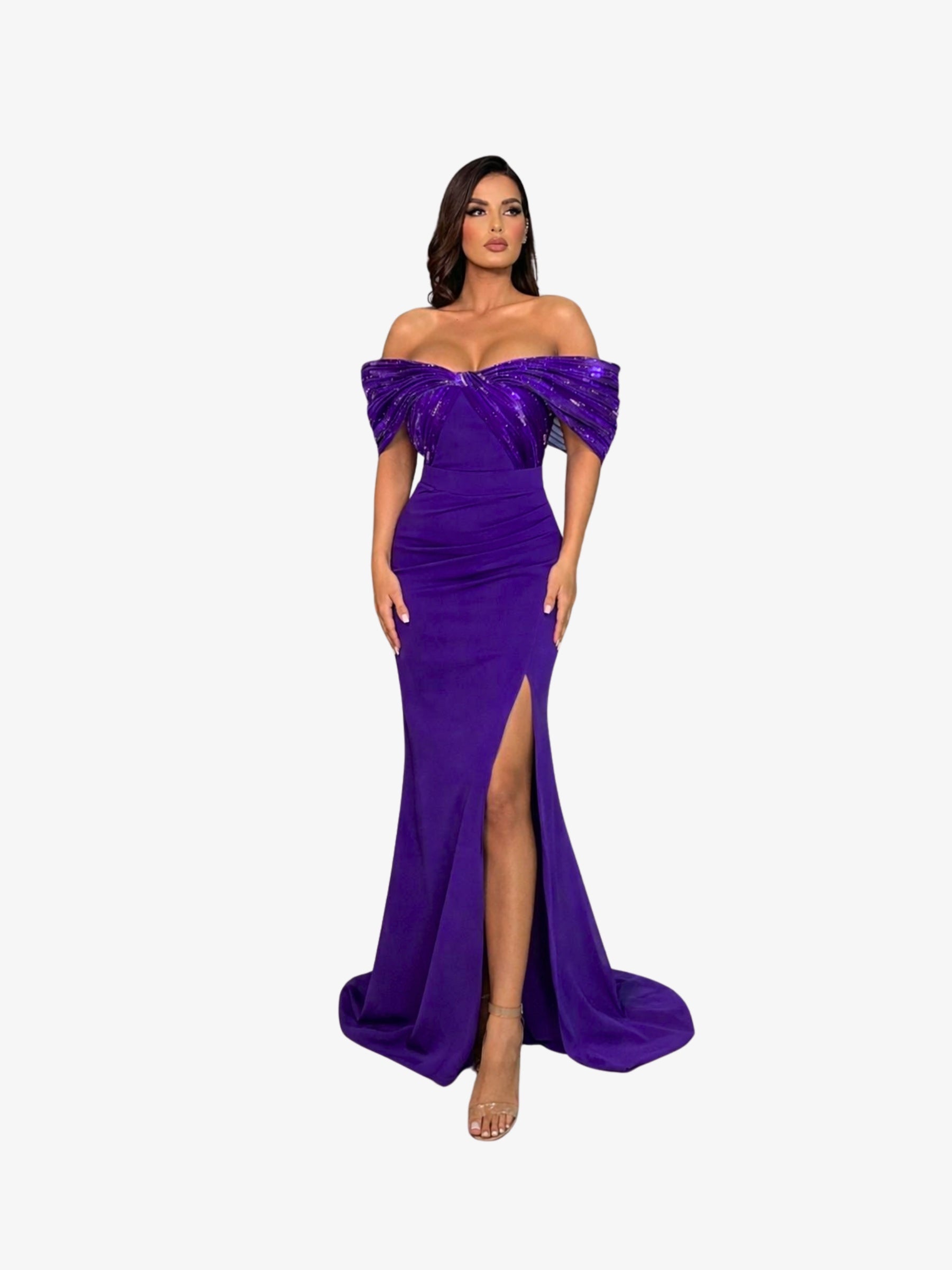 Rochie Lunga "Cataleya Luxury", Mov - L