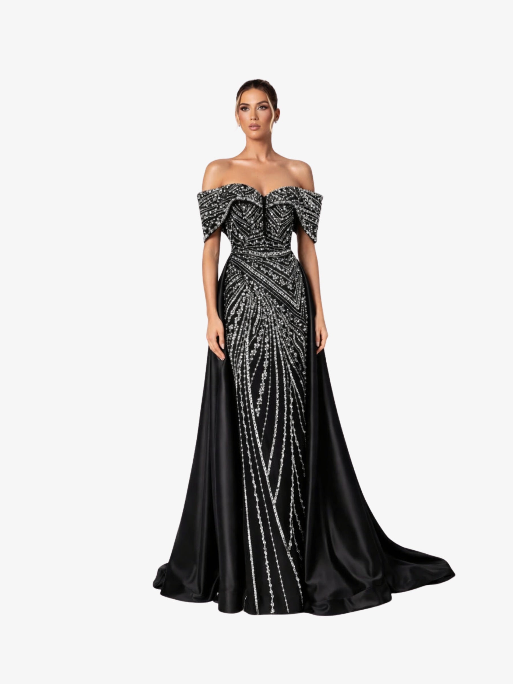 Rochie Lunga “Daiana” Regal, Negru - M