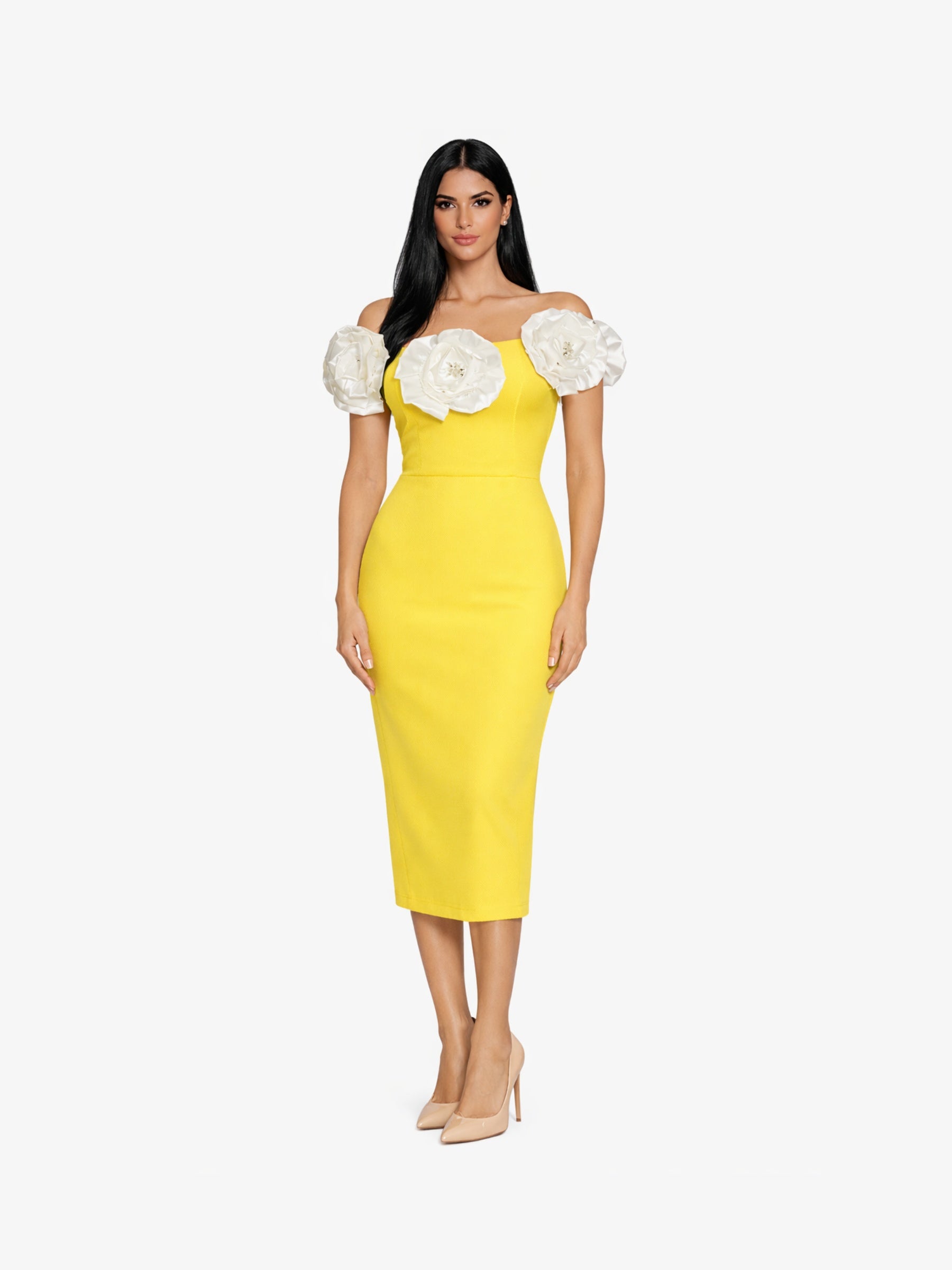Rochie Lunga "Gretta", Galbena - S