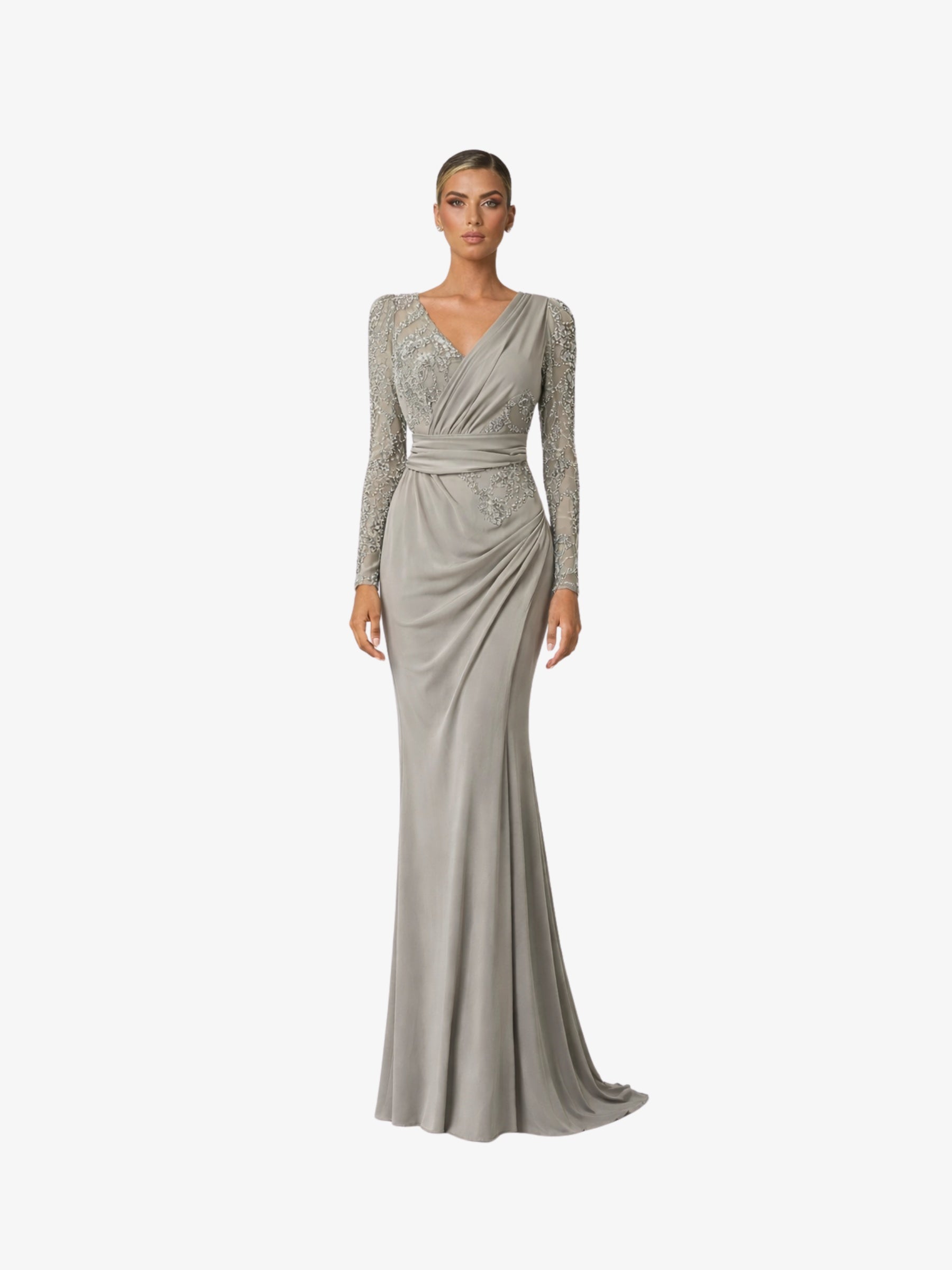 Rochie Lunga "Iazira", Gri - S