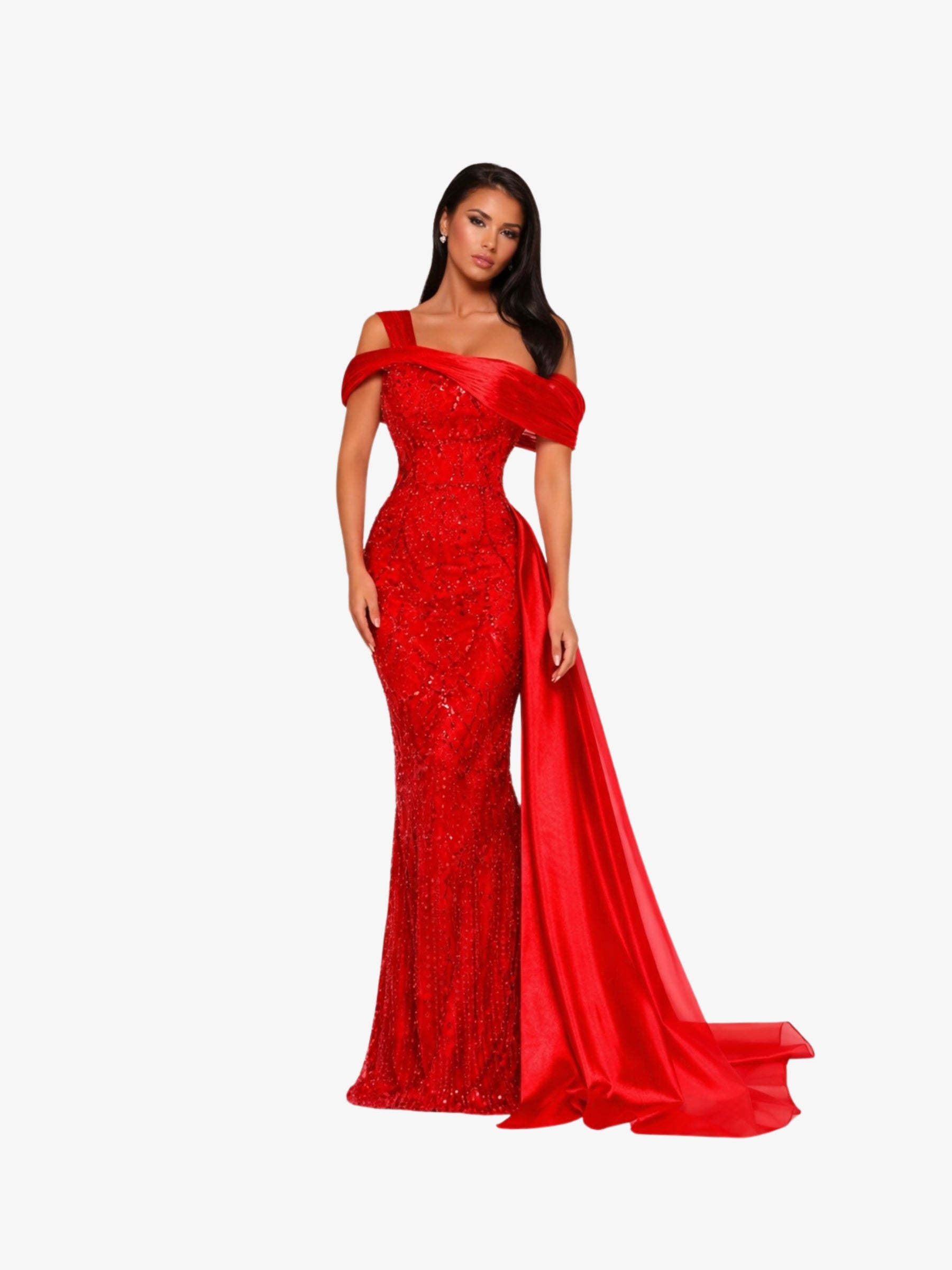 Rochie Lunga "Leyla Royale", Rosie - 3XL