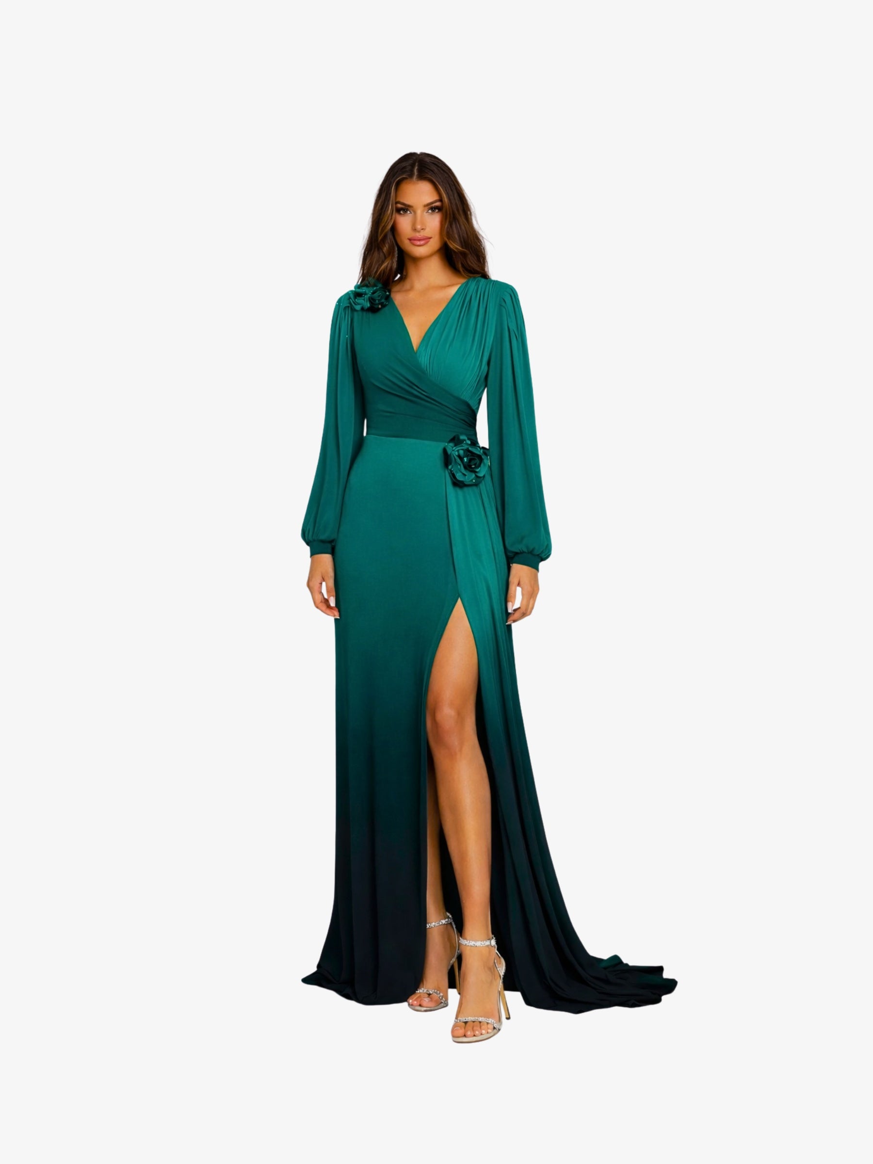 Rochie Lunga "Maira", Turcoaz - XXL