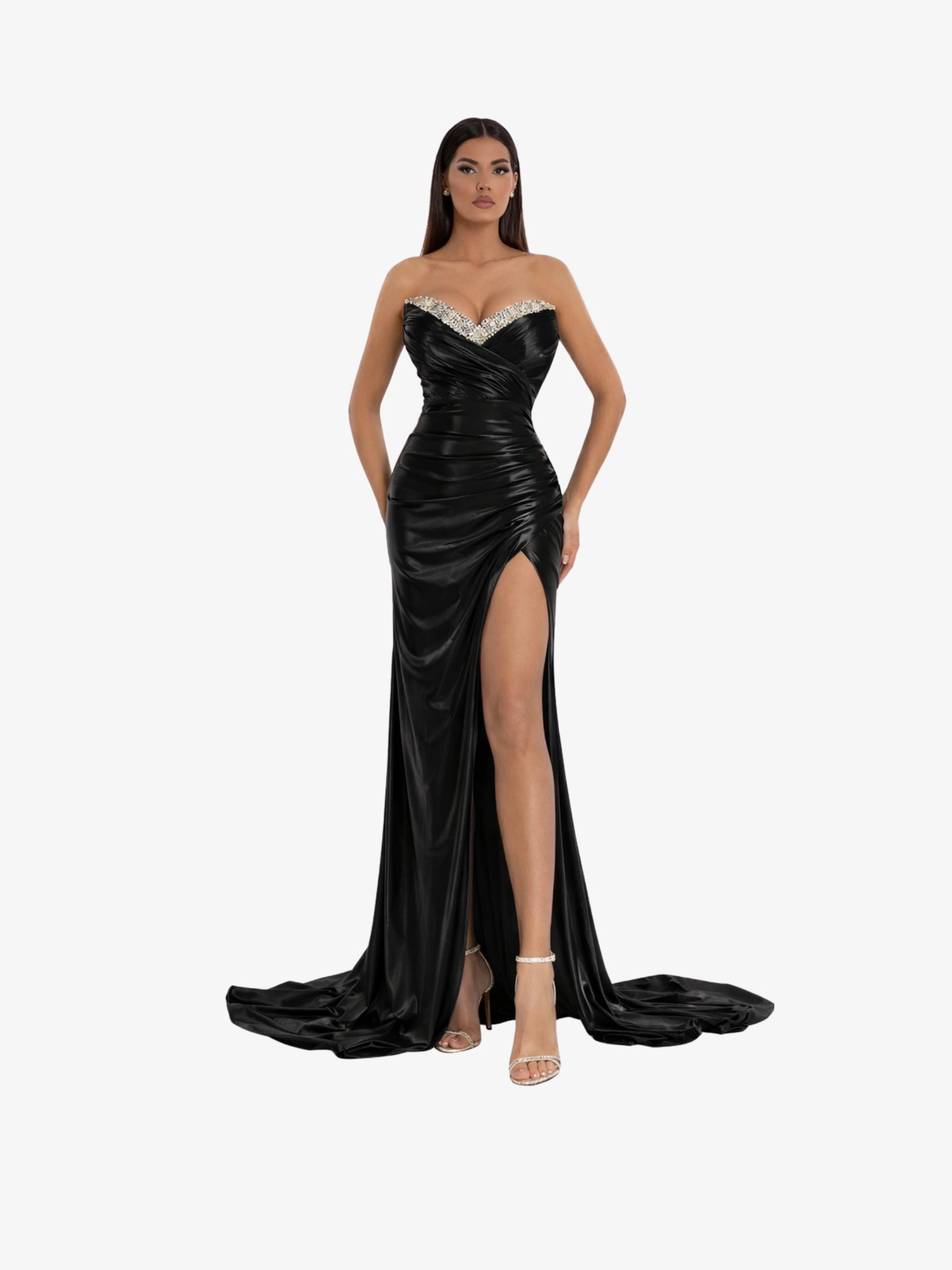 Rochie Lunga "Miryam", Neagra - L