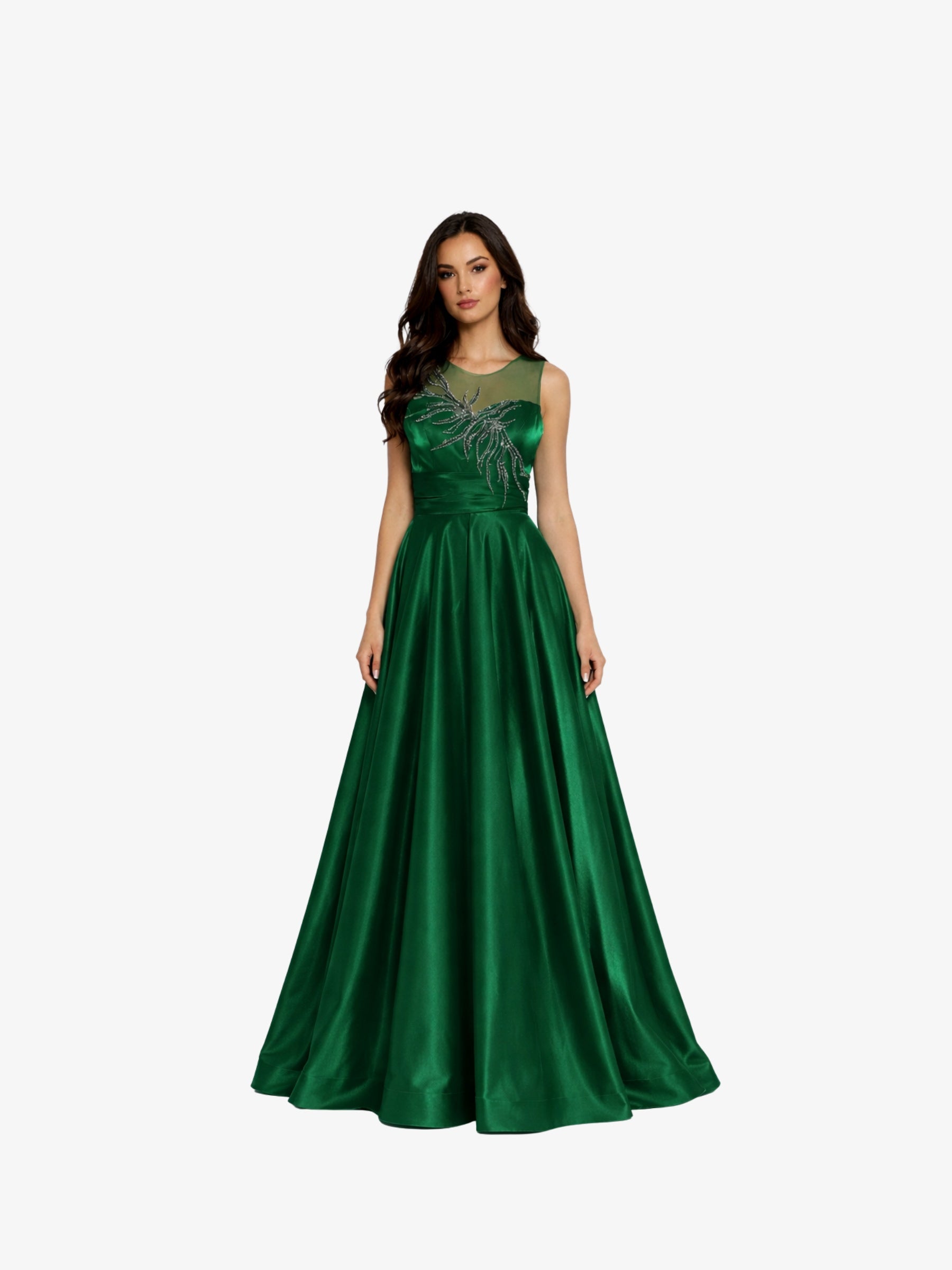 Rochie Lunga "Nelly", Verde - M