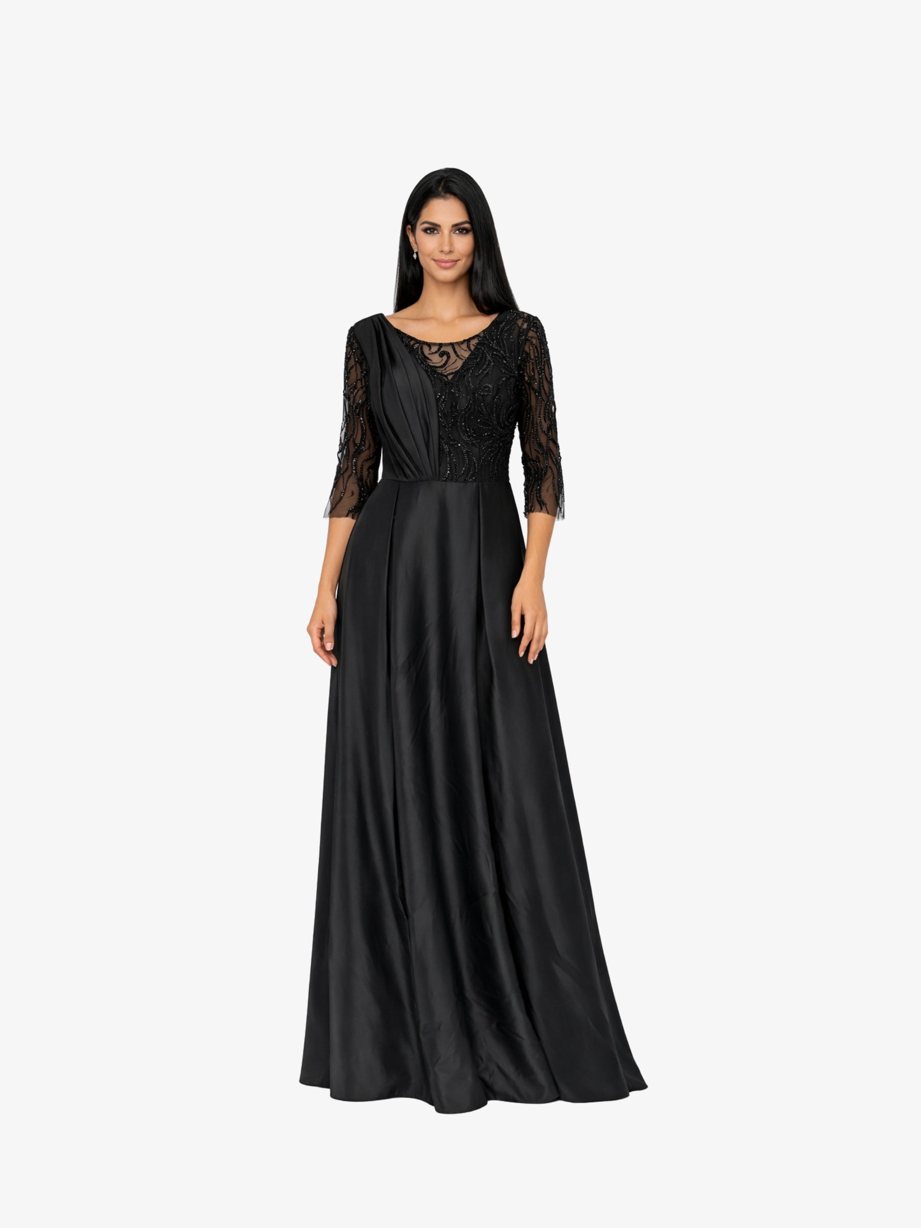 Rochie Lunga “Paloma”, Negru - XXL