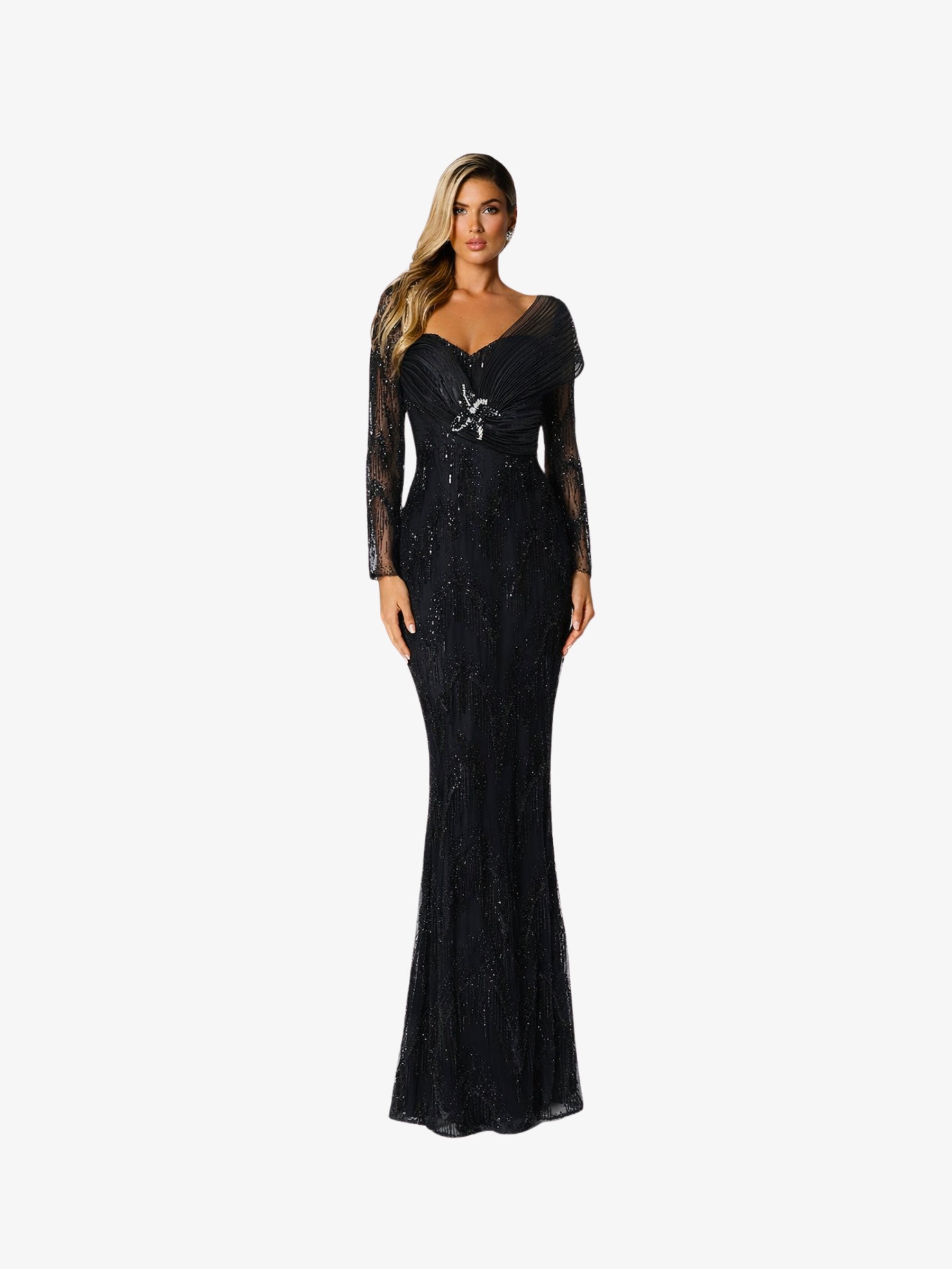 Rochie Luxury “Persia”, Negru - 3XL