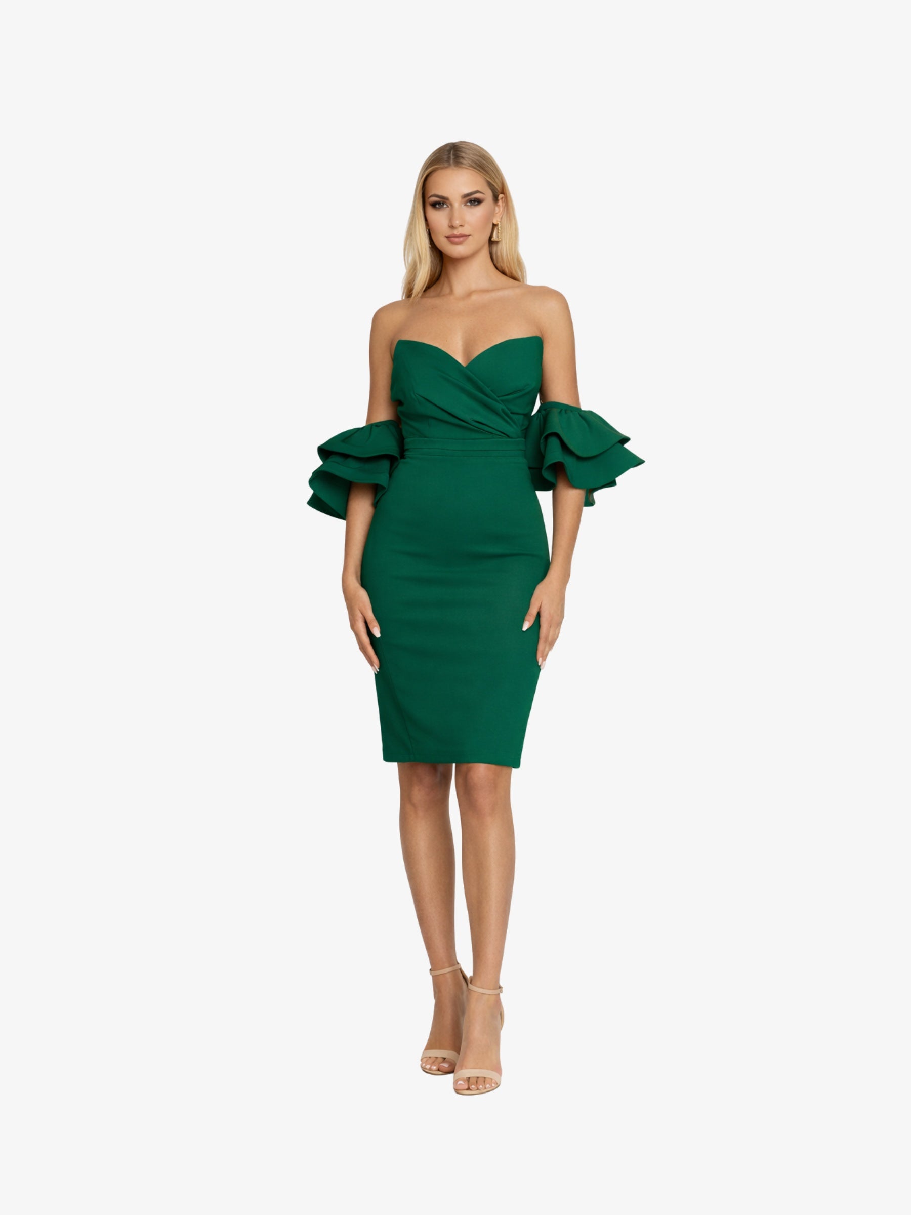 Rochie Scurta “Catinka”, Verde - S