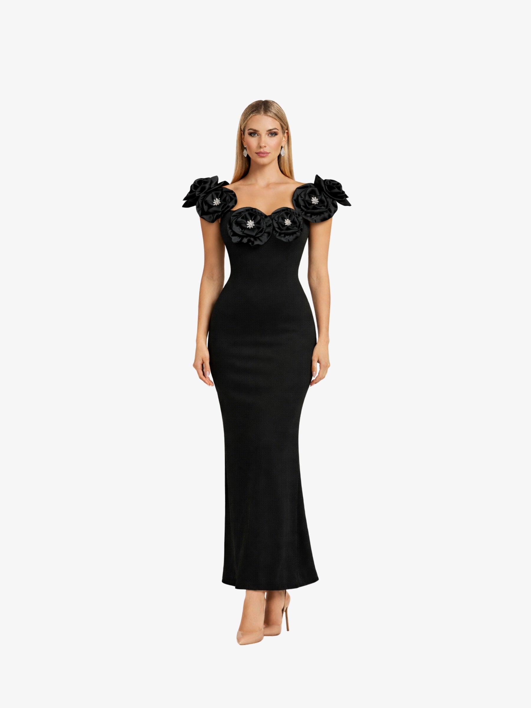 Rochie Scurta "Gretta", Negru - XXL
