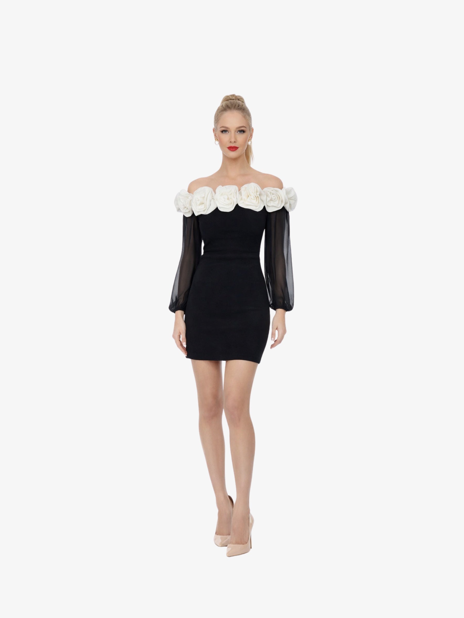 Rochie Scurta “Rossye”, Negru - S