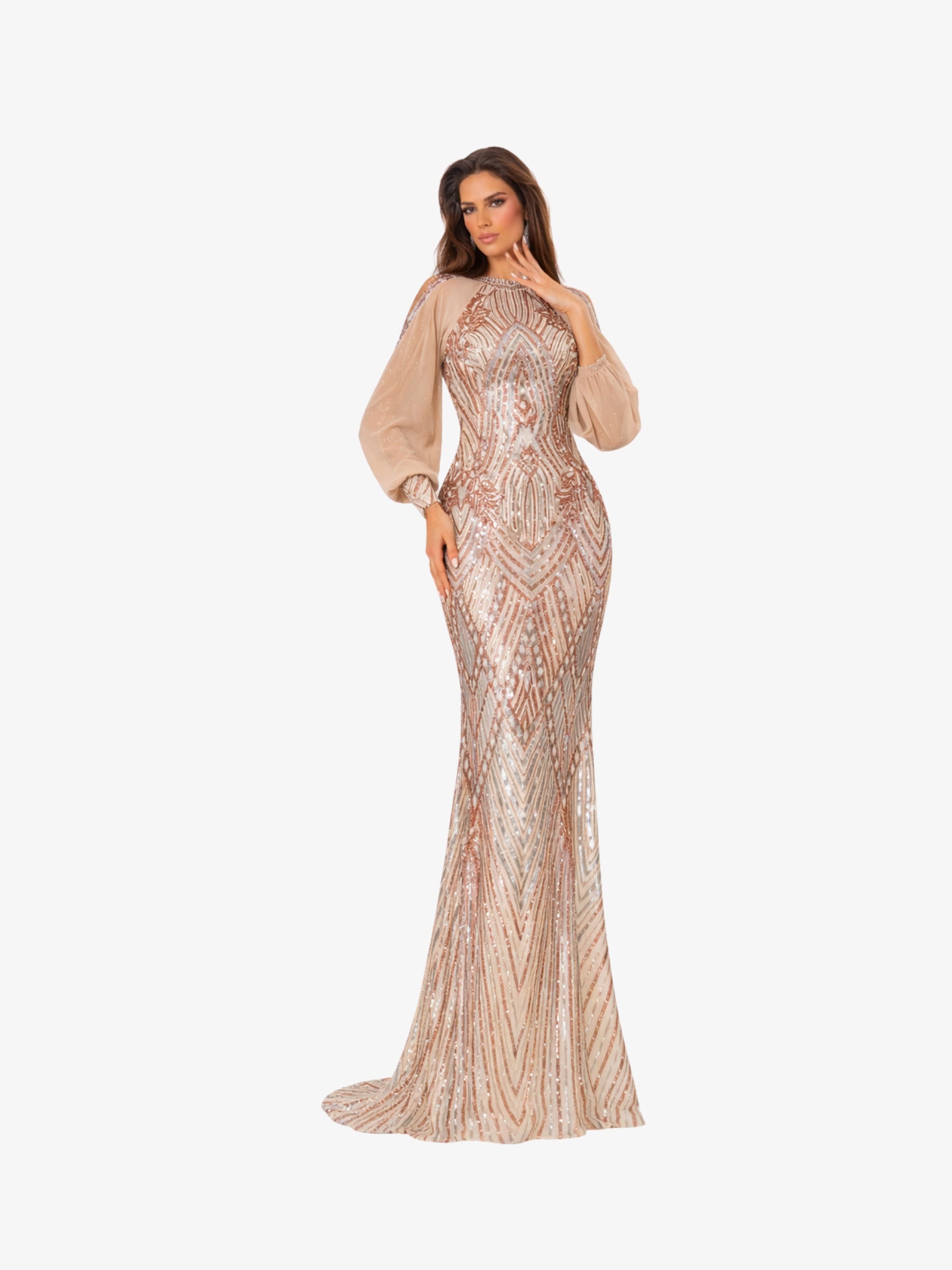 Rochie Tip Sirena "Siena", Aurie - S