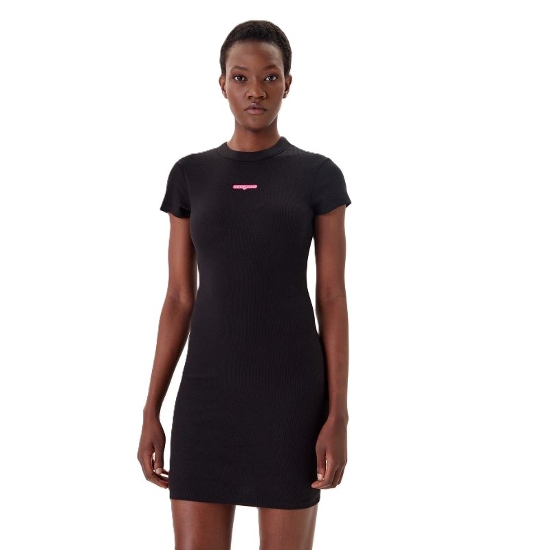 Rochie Tommy Hilfiger TJW SCRIPT MINI RIB DRESS EXT - poza 1