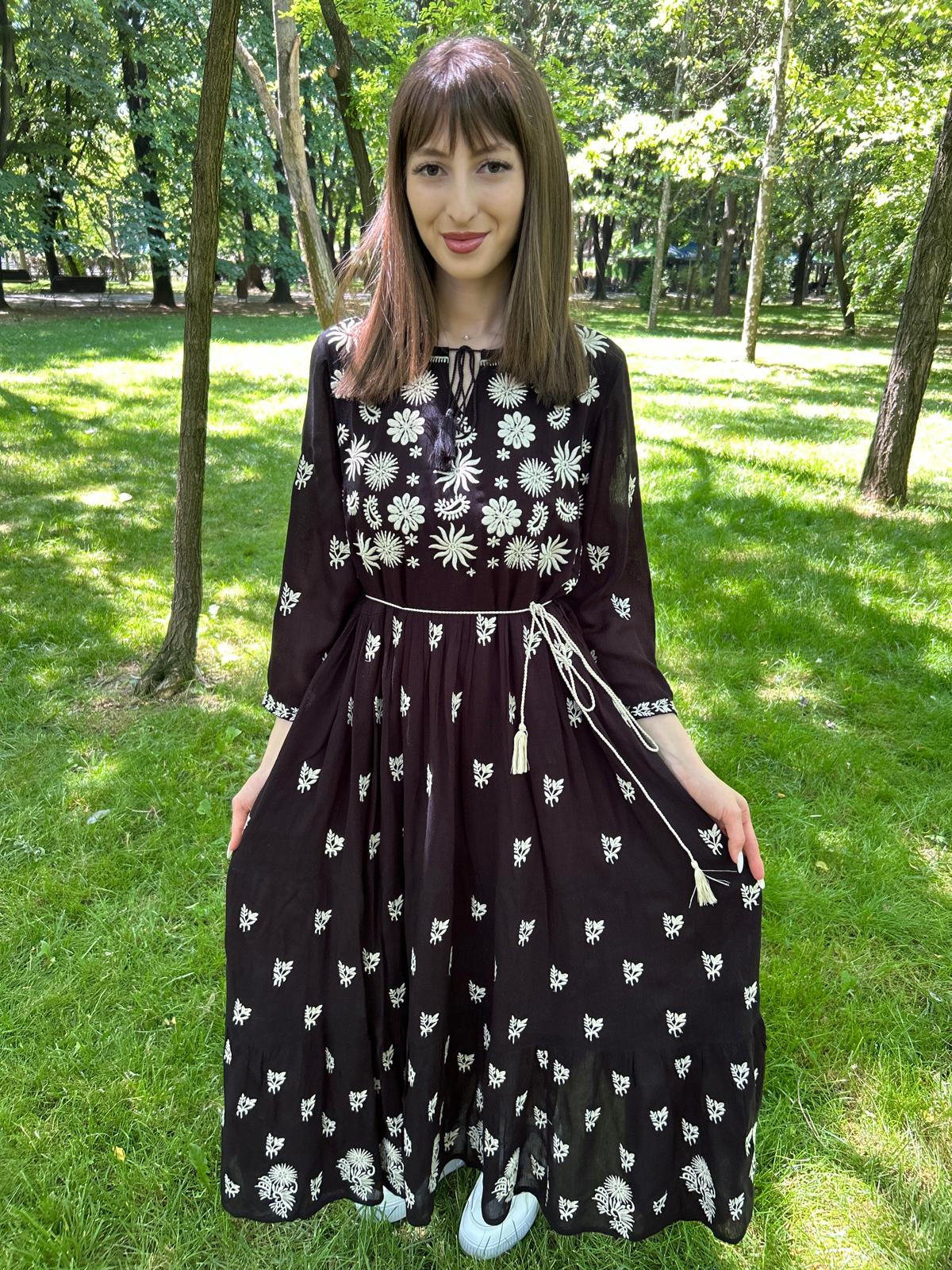 Rochie tradițională femei TM1123 *amurg* - L